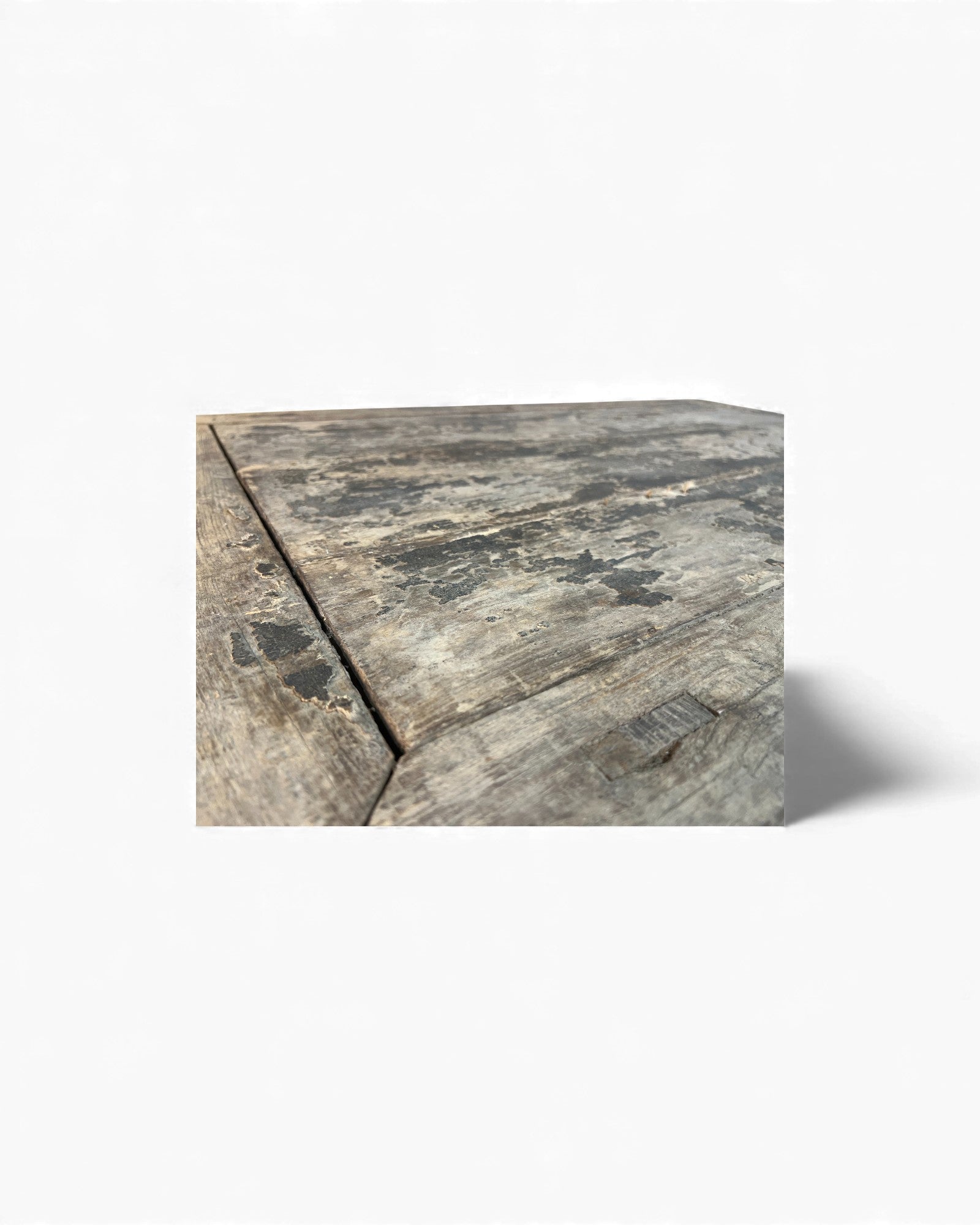 Chinese Carved Coffer with Traces of Red & Black Lacquer, Elm Wood - Surround Living - 8