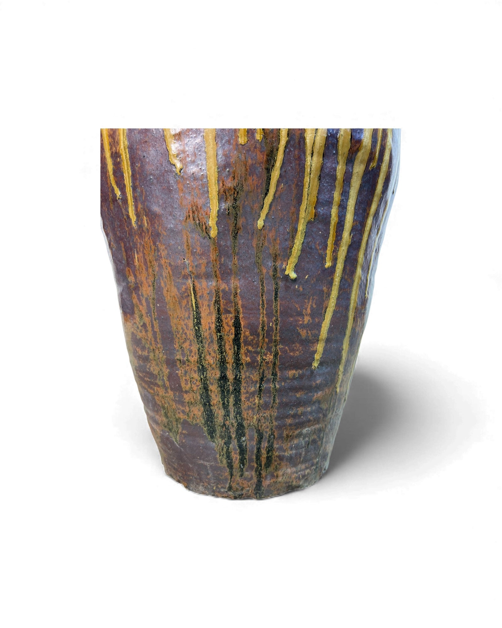 Chinese Glazed Wine Storage Jar (Mustard Drip Glaze) - Surround Living - 13