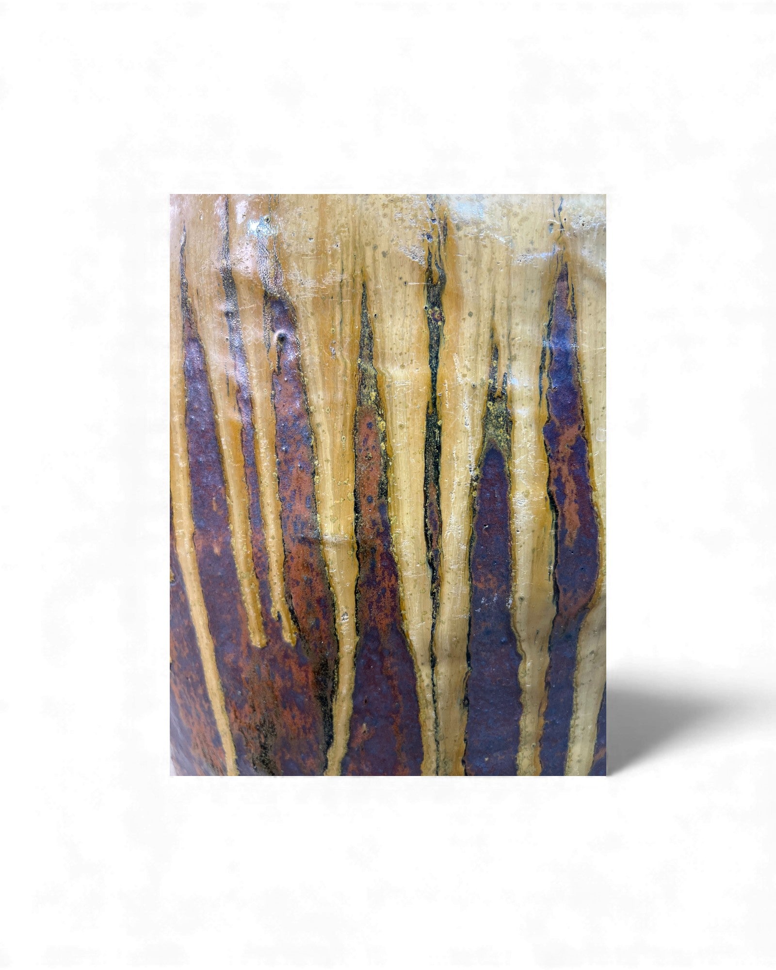 Chinese Glazed Wine Storage Jar (Mustard Drip Glaze) - Surround Living - 15