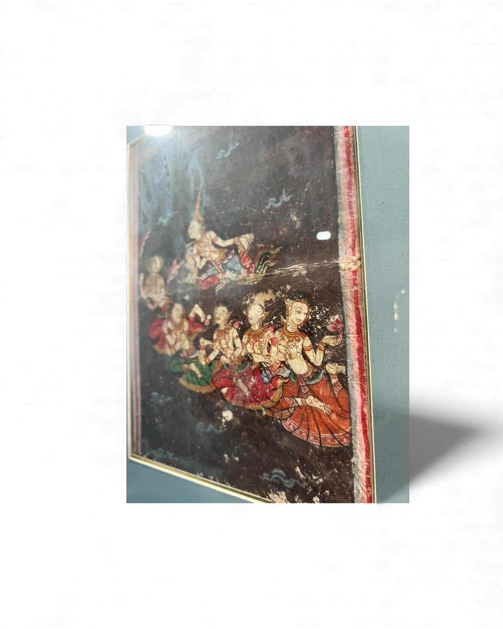 Thai Manuscript Painting Fragment (Temple Prayer Book Illustration) 1 - Surround Living - 3