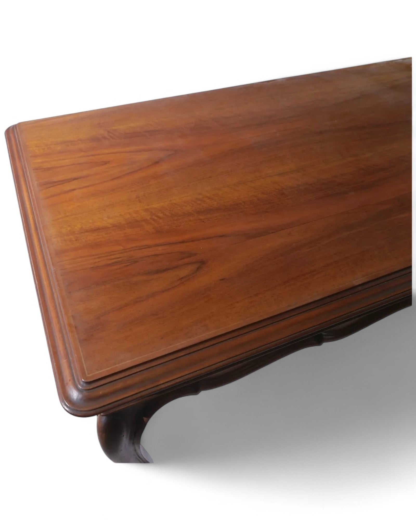 Italian Solid Walnut Louis XV Dining Table