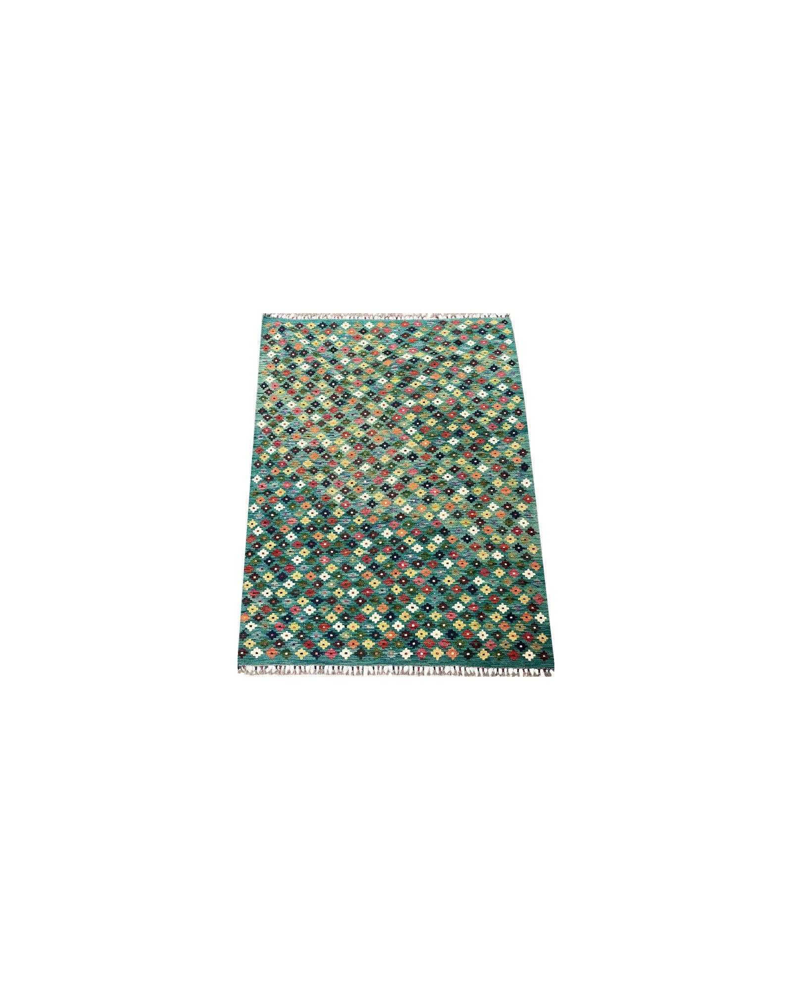Handwoven Flat-Weave Kilim Rug l 205cm x 160cm.