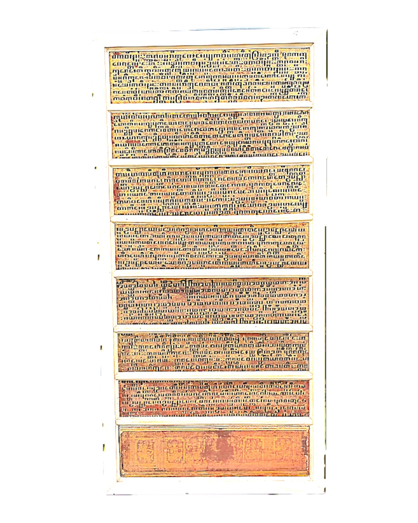 Framed Kammavaca Manuscript Panels, Myanmar, Mid-19th Century