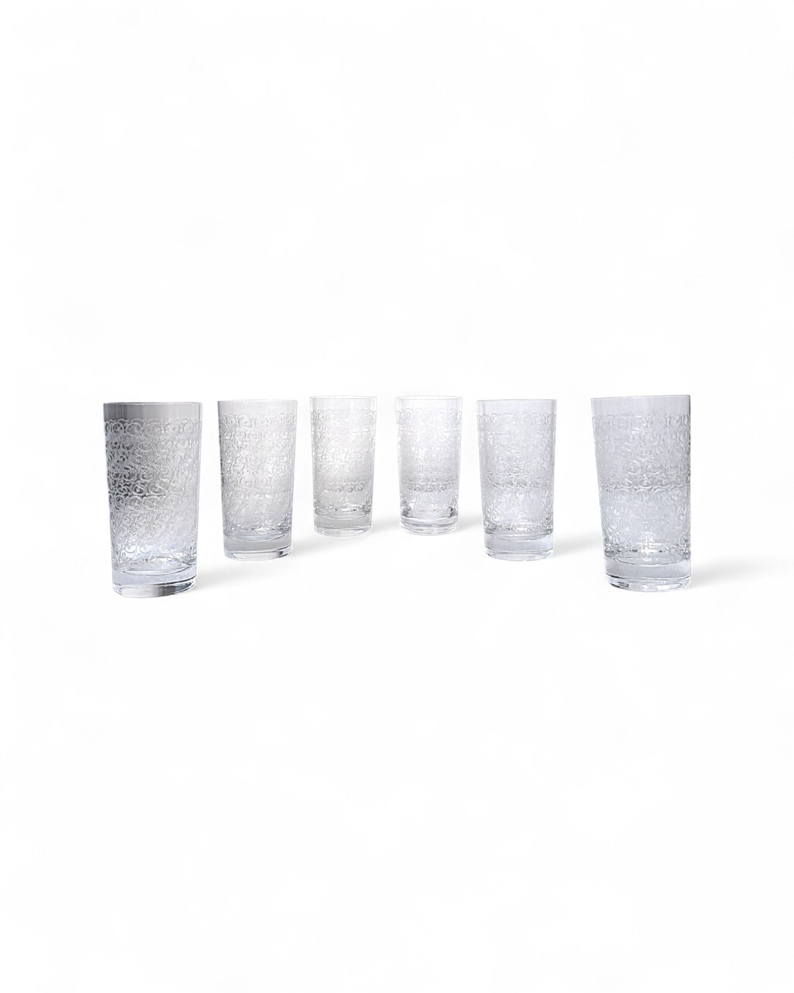 Vintage Baccarat "Piccadilly" Textured Highball Glasses – Set of 6