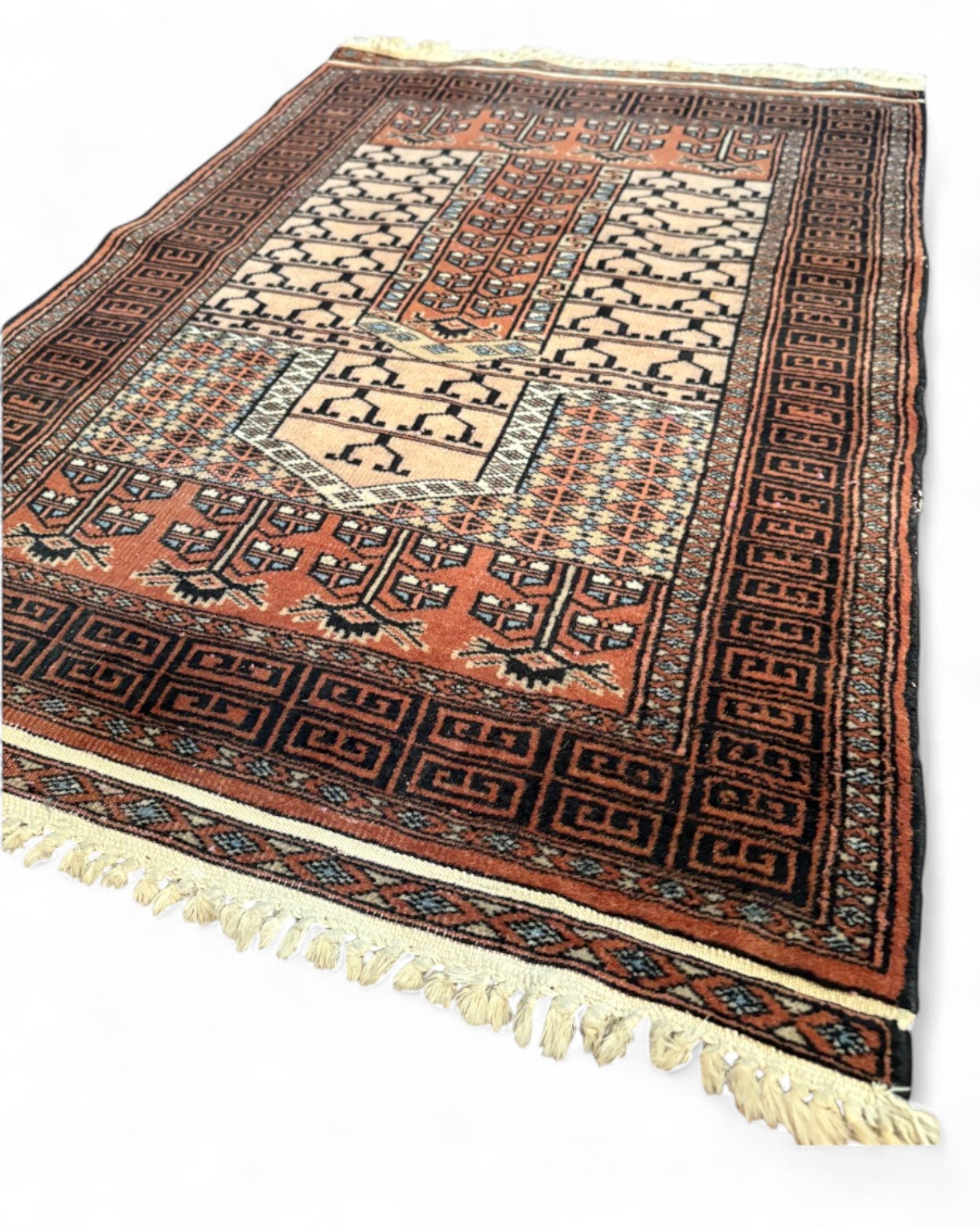 Vintage Afghan Baluch Prayer Rug | 94 x 62 x 2