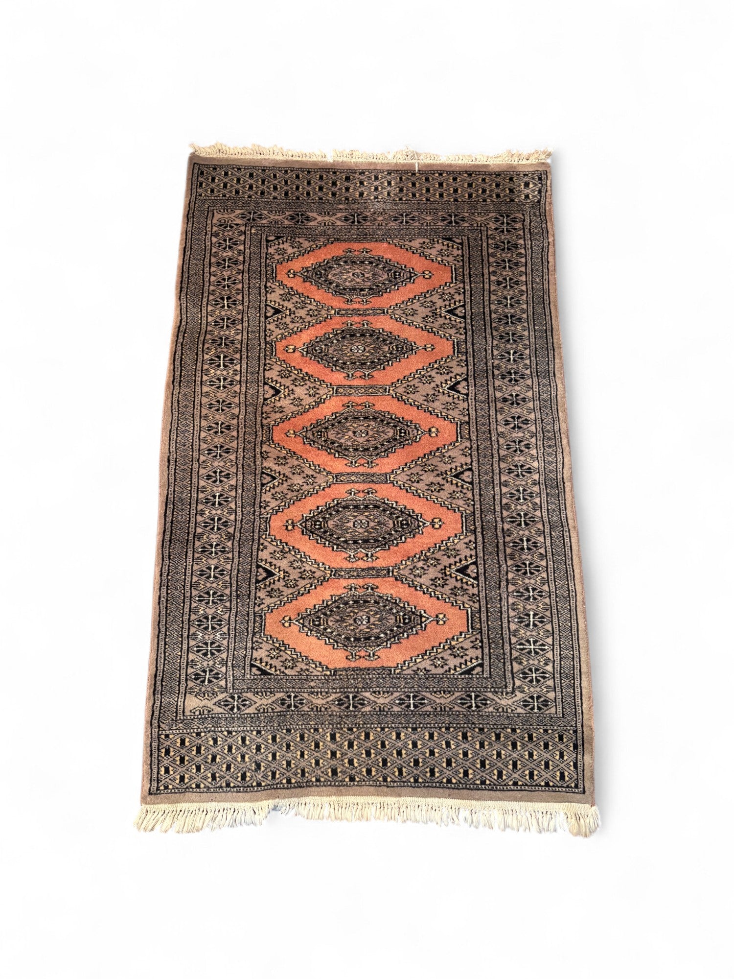 Vintage Baluch Tribal Runner with Medallion Motif | 180 x 50 x 2