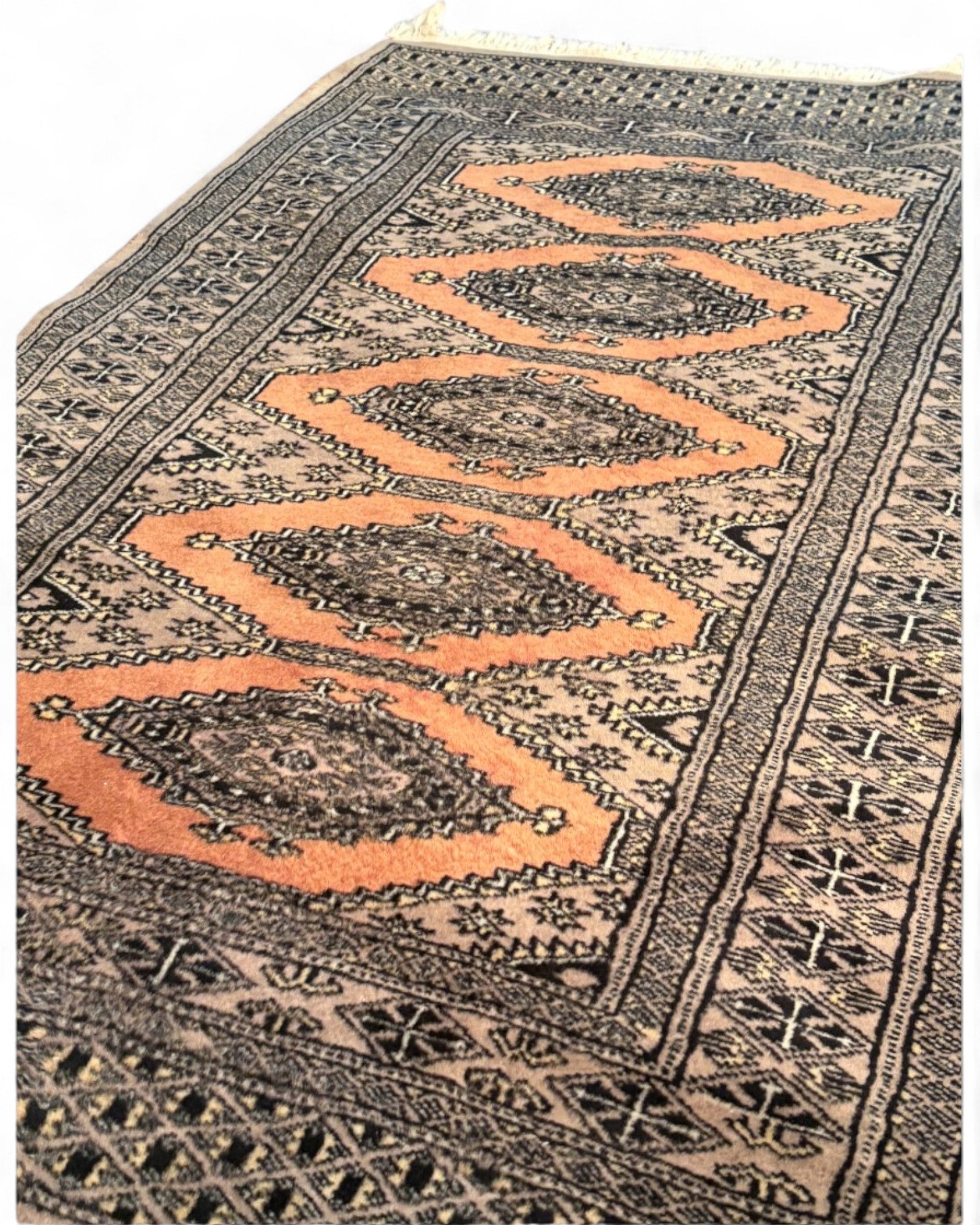 Vintage Baluch Tribal Runner with Medallion Motif | 180 x 50 x 2