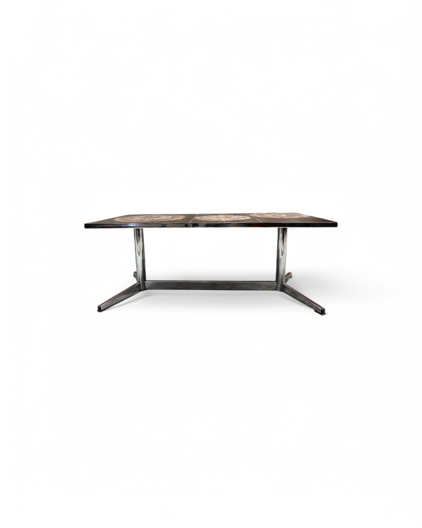 Mandala, Dark Brown Swiss Ceramic Tiled Coffee Table