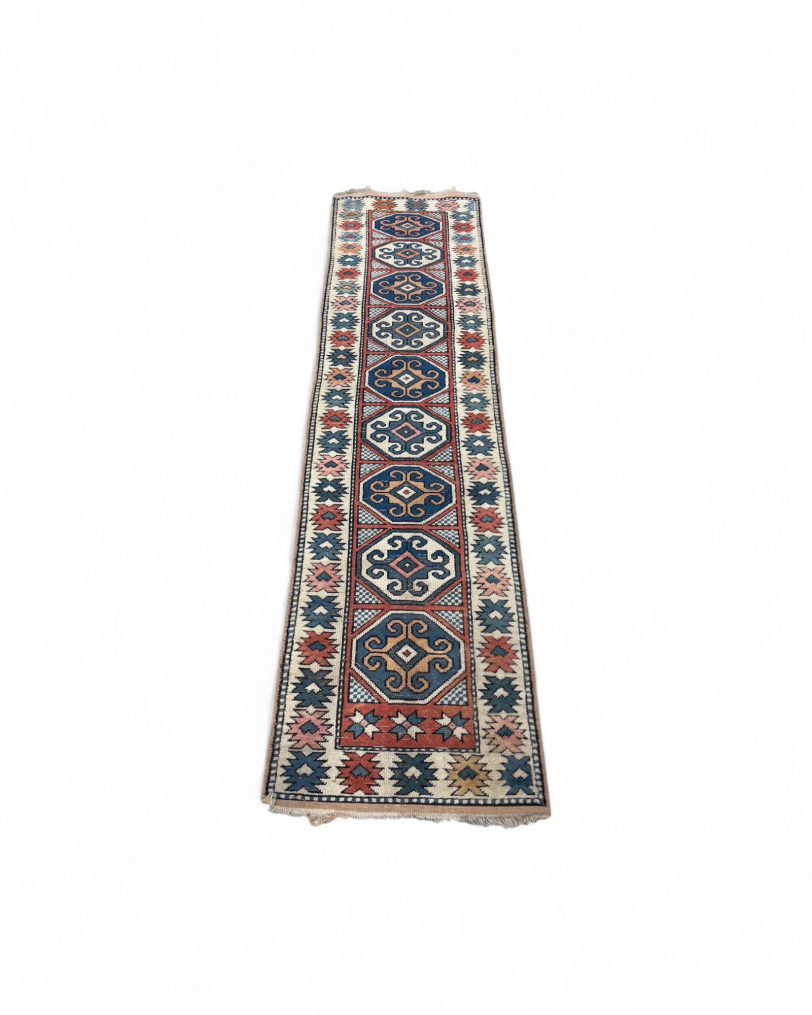 Anatolian Tribal Runner Rug – Kazak Style | 67 x 267 cm