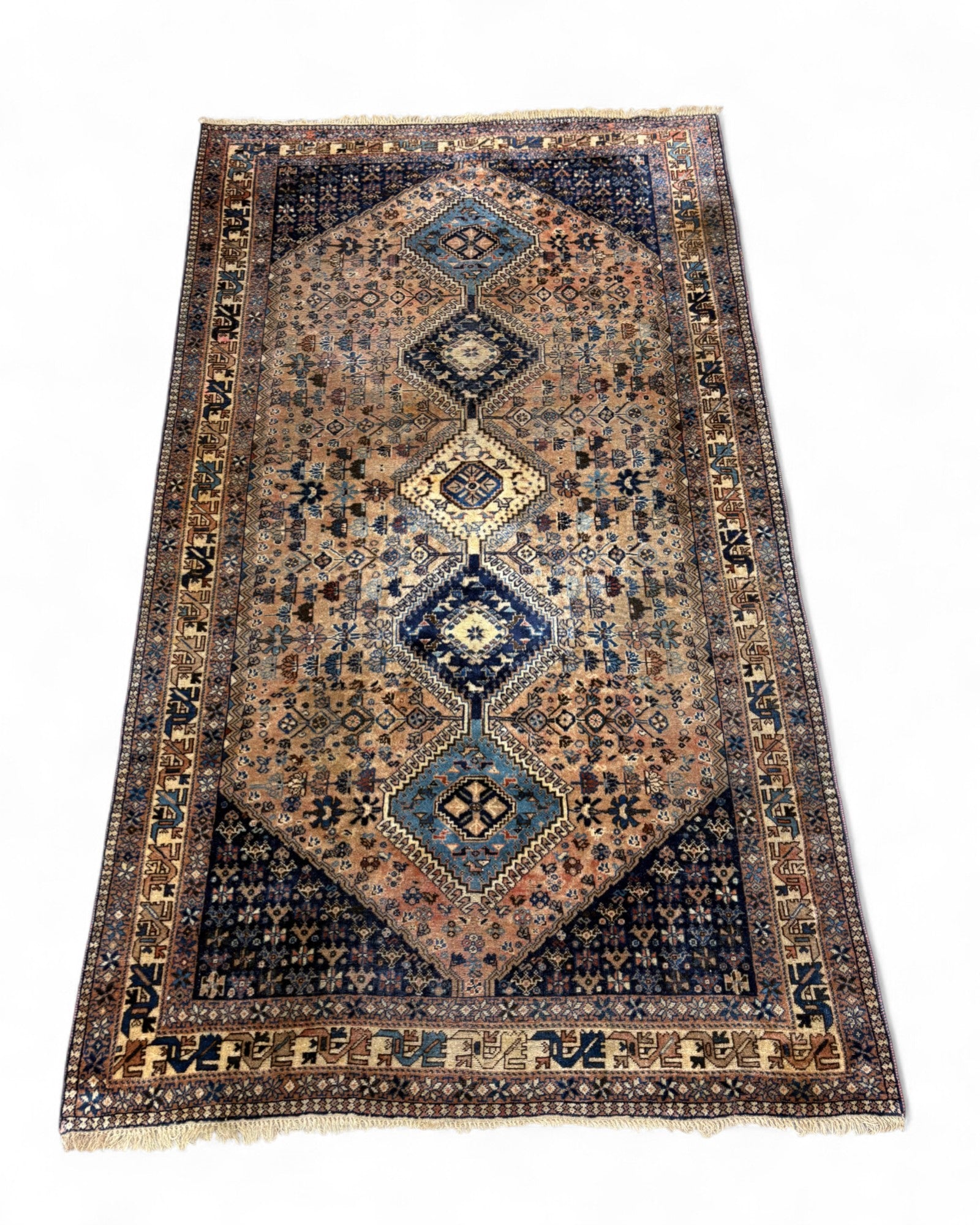 Persian Tribal Medallion Rug – Qashqai or Shiraz Region | 152 x 260cm