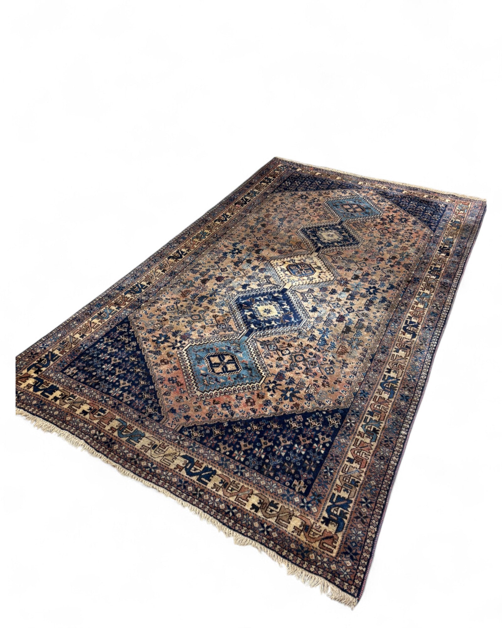 Persian Tribal Medallion Rug – Qashqai or Shiraz Region | 152 x 260cm