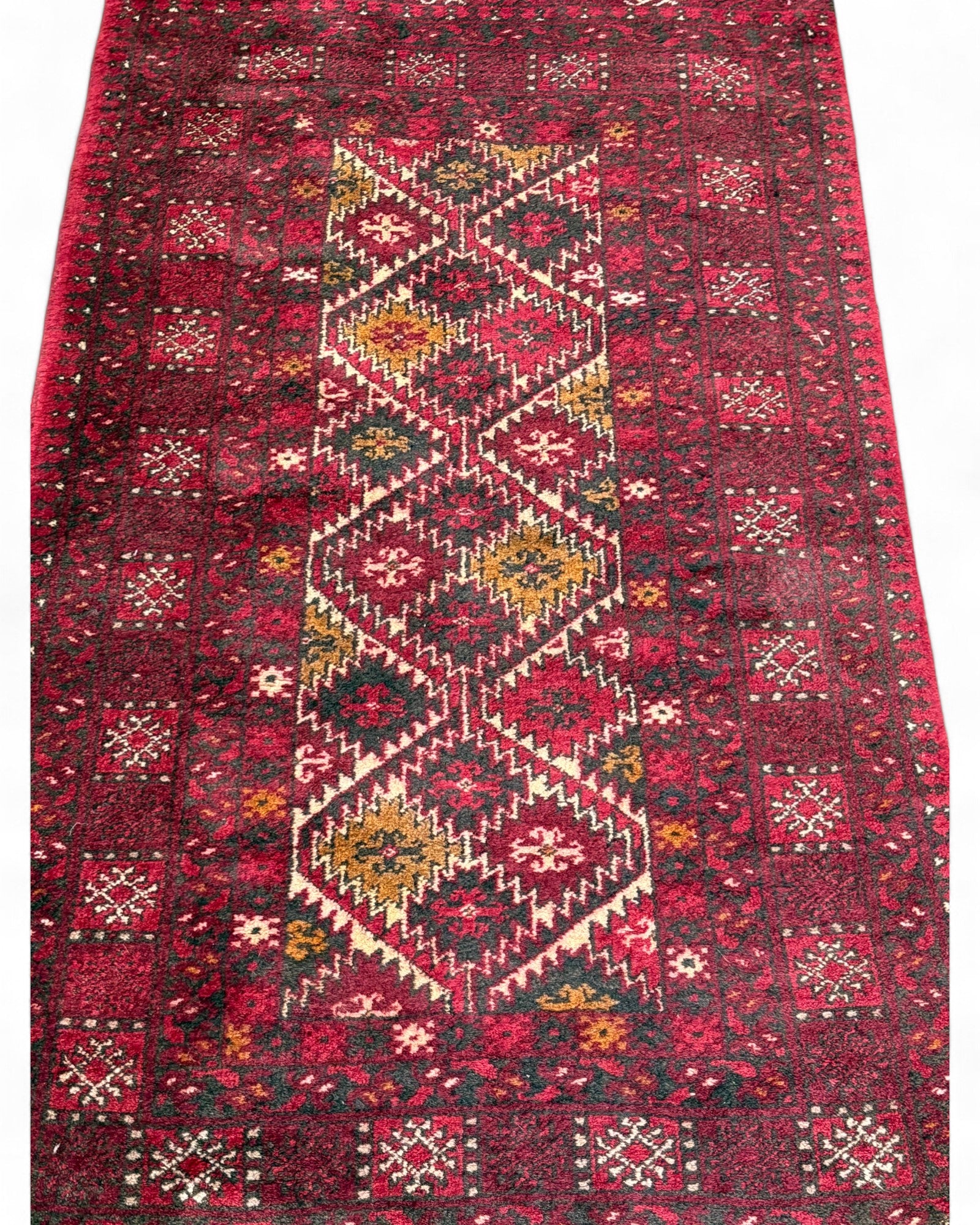 Baluch Tribal Wool Rug – Afghanistan | 101 x 181 cm