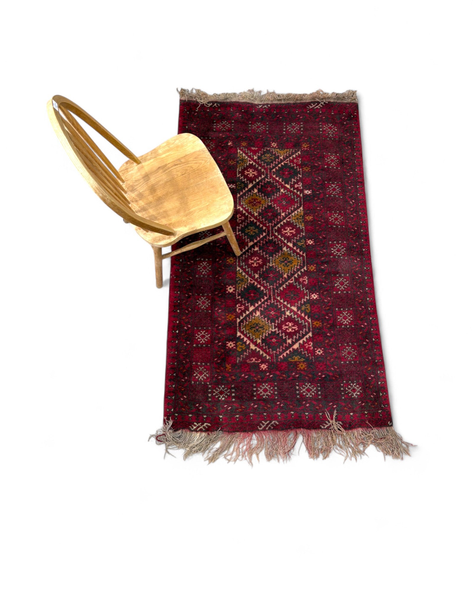 Baluch Tribal Wool Rug – Afghanistan | 101 x 181 cm