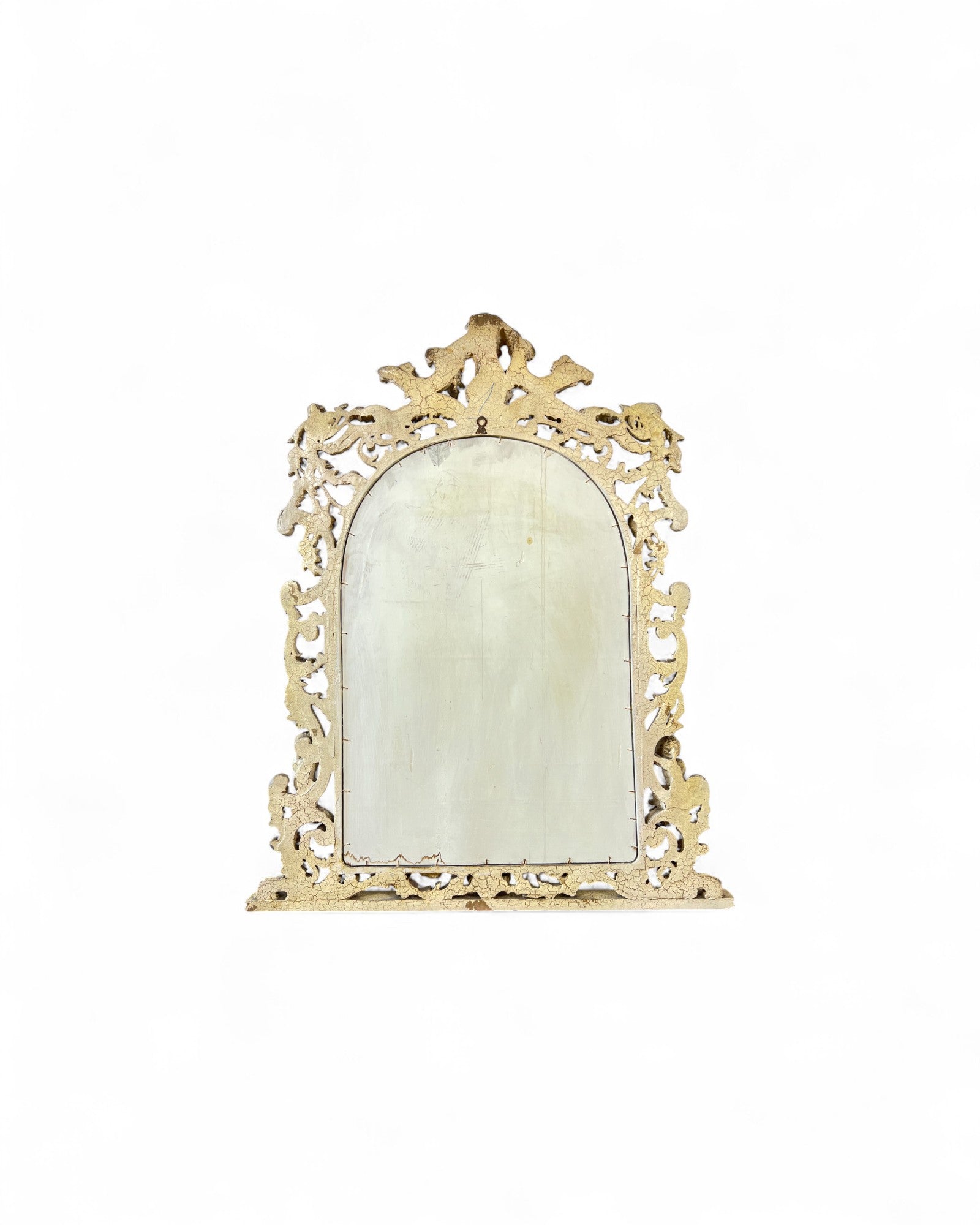 Rococo Giltwood Gold & Pearl Floral Mirror