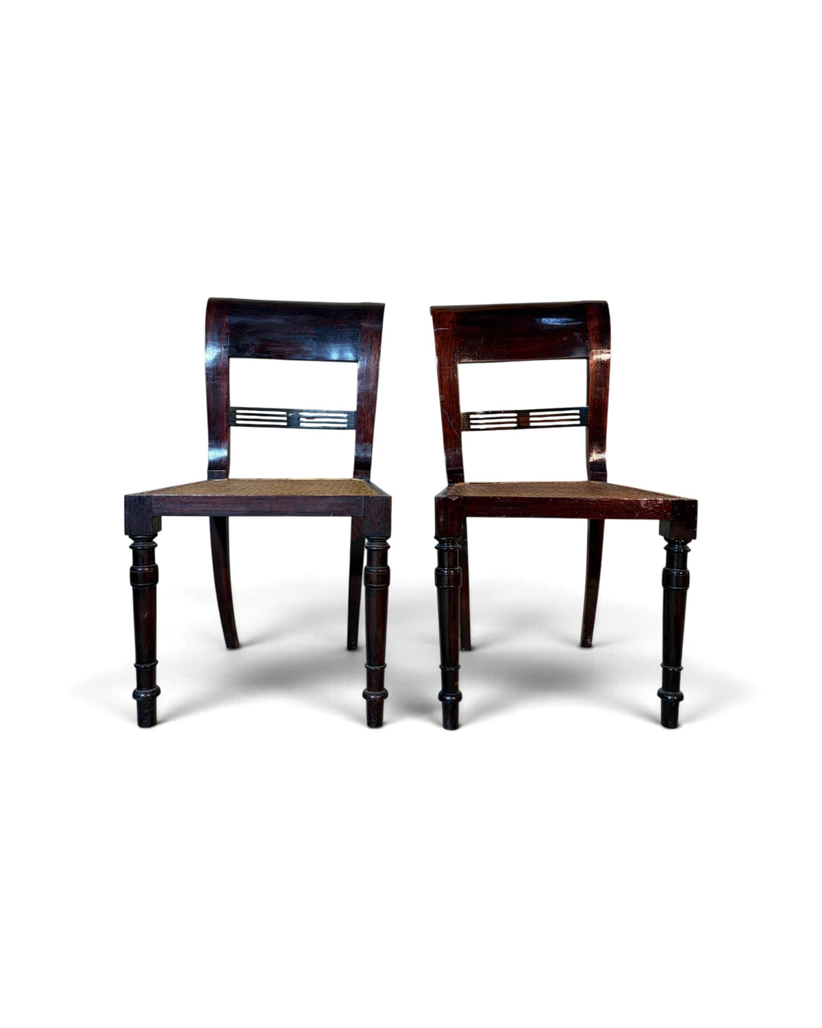 Set of 4 Rattan Dining Chairs