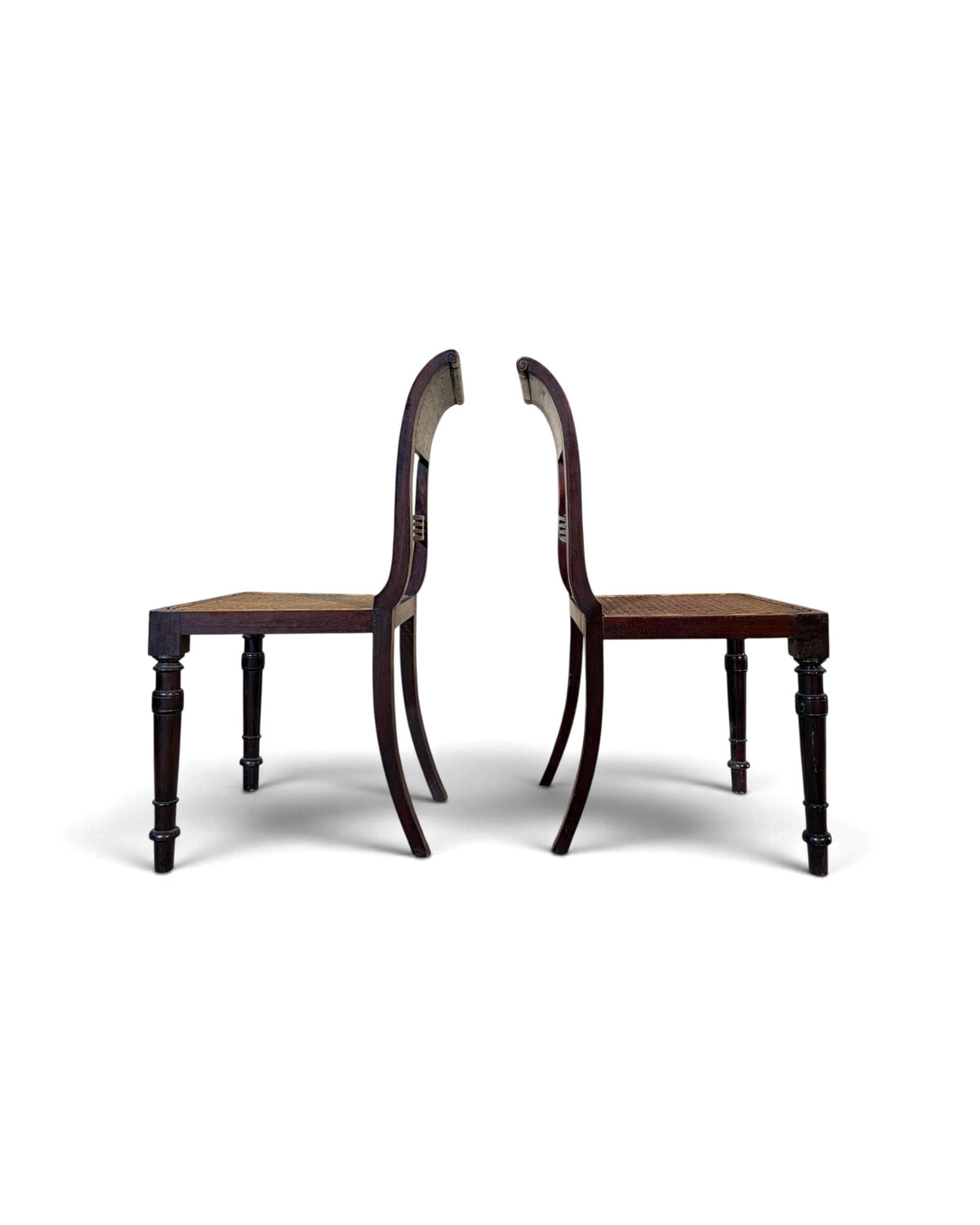 Set of 4 Rattan Dining Chairs
