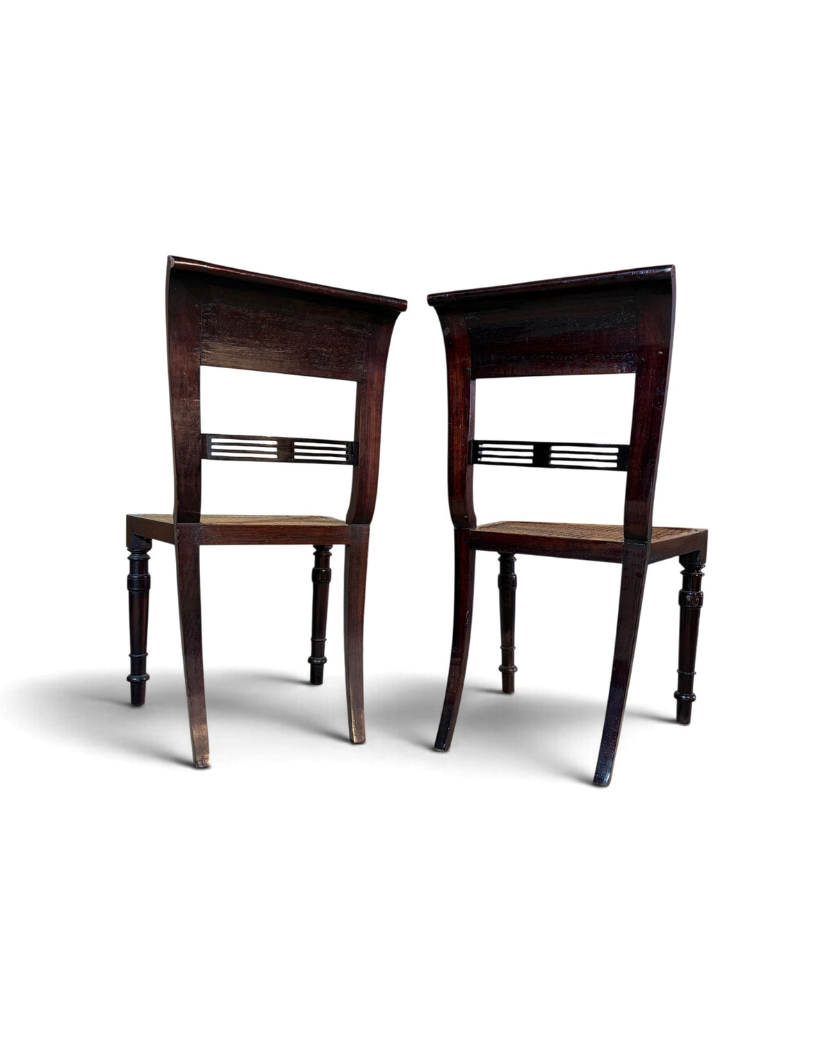 Set of 4 Rattan Dining Chairs
