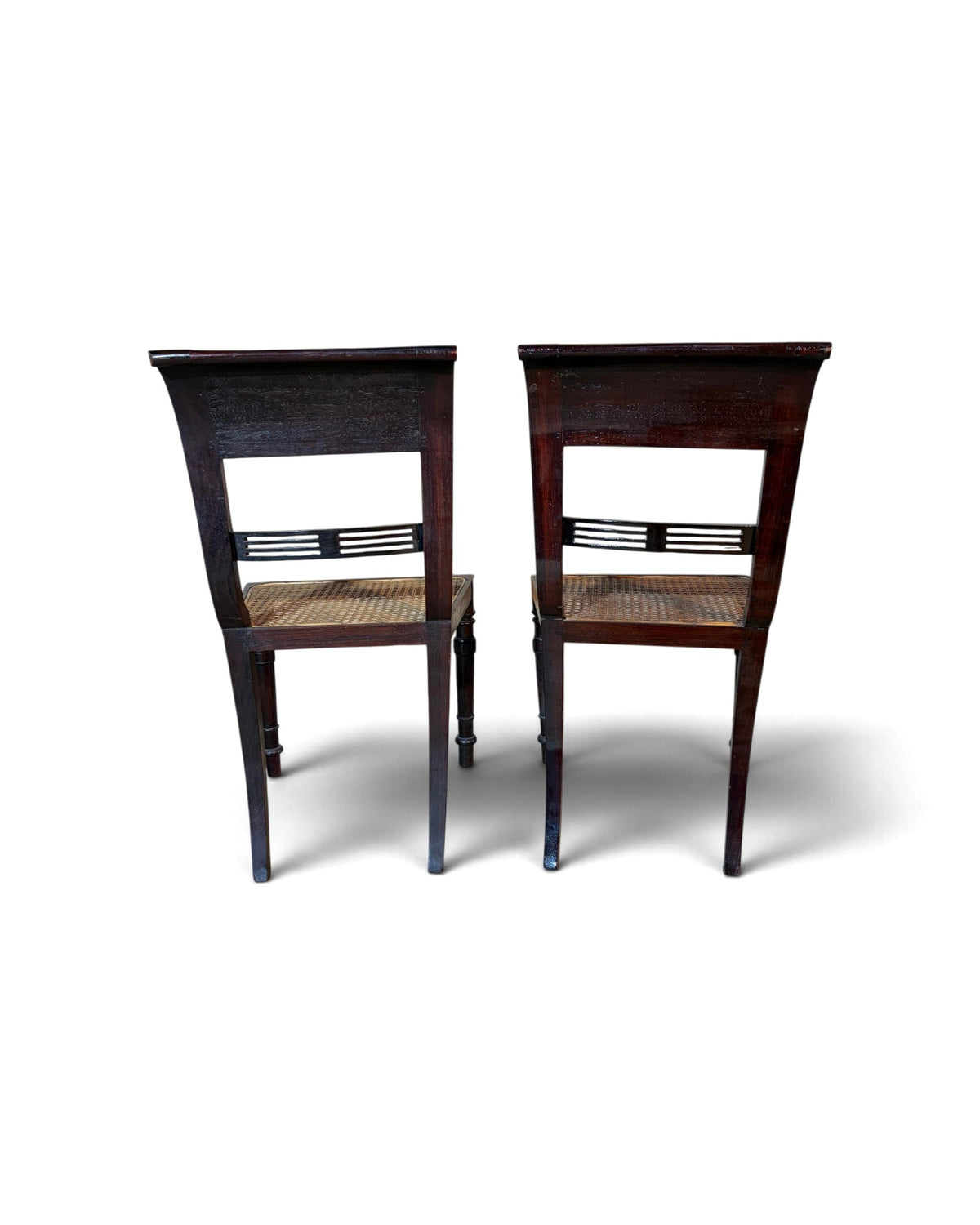 Set of 4 Rattan Dining Chairs