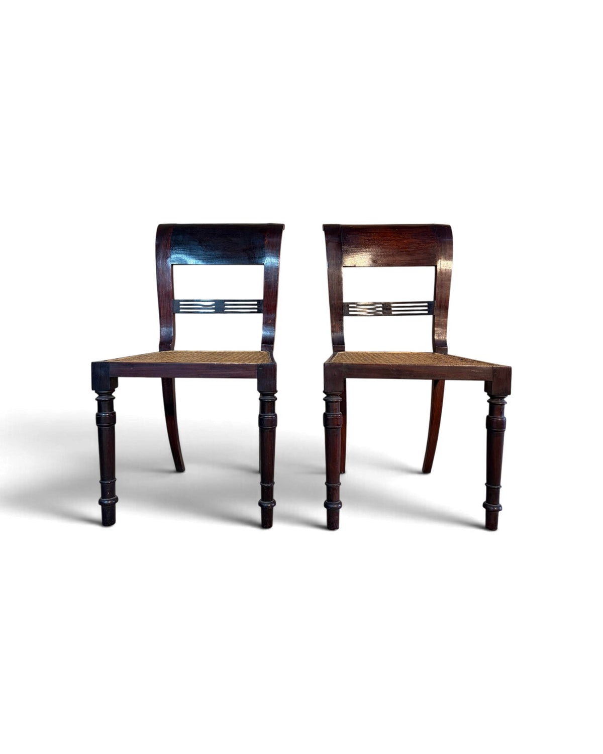 Set of 4 Rattan Dining Chairs