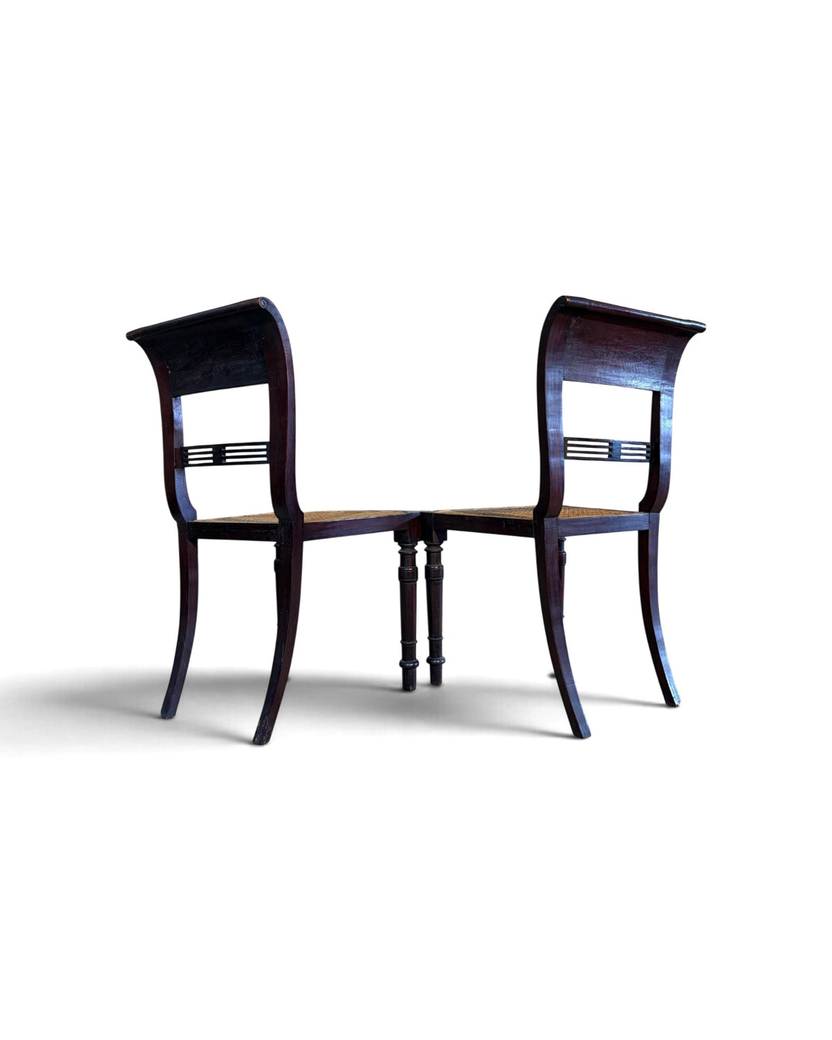 Set of 4 Rattan Dining Chairs