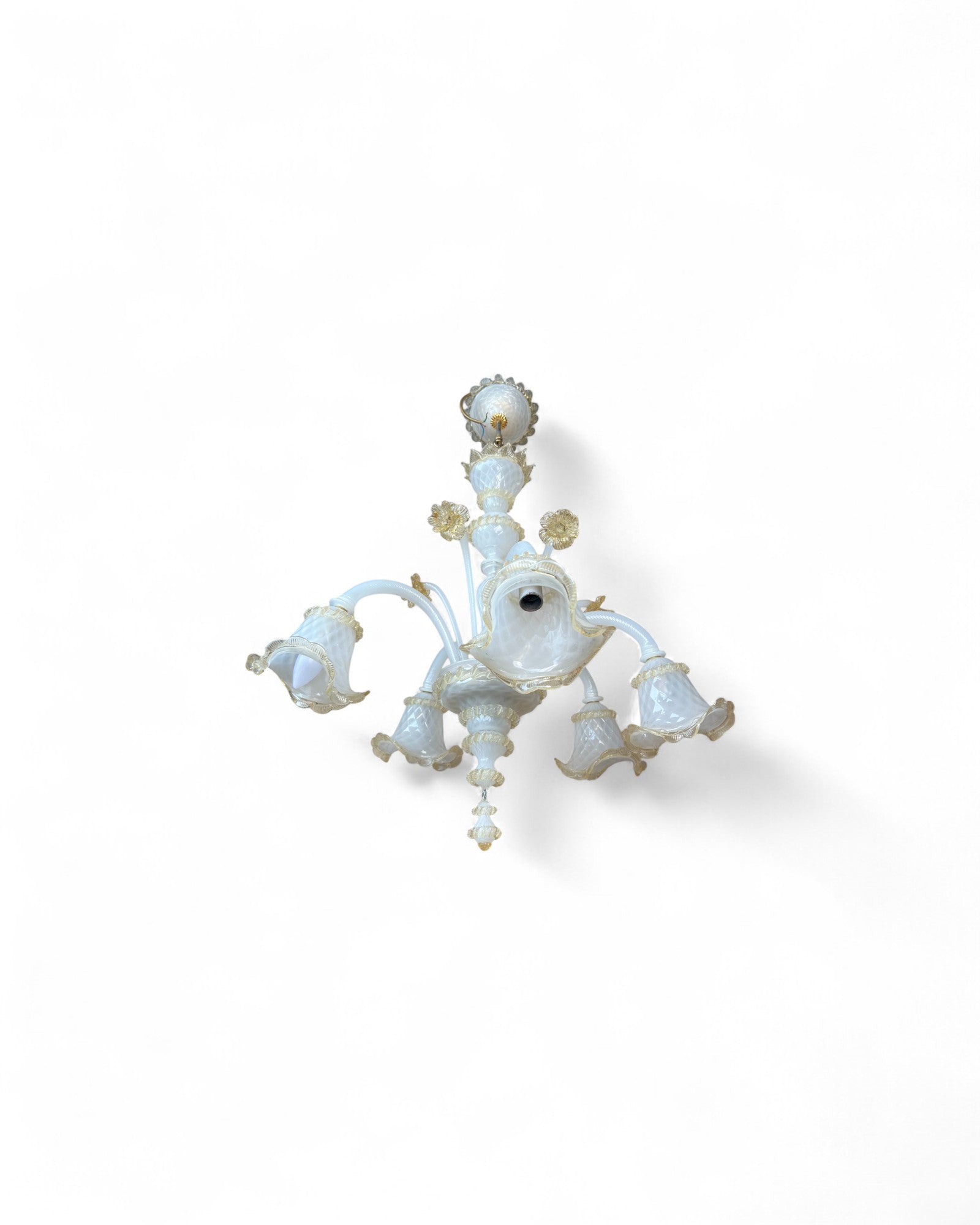 Pearl Murano Glass Floral Chandelier