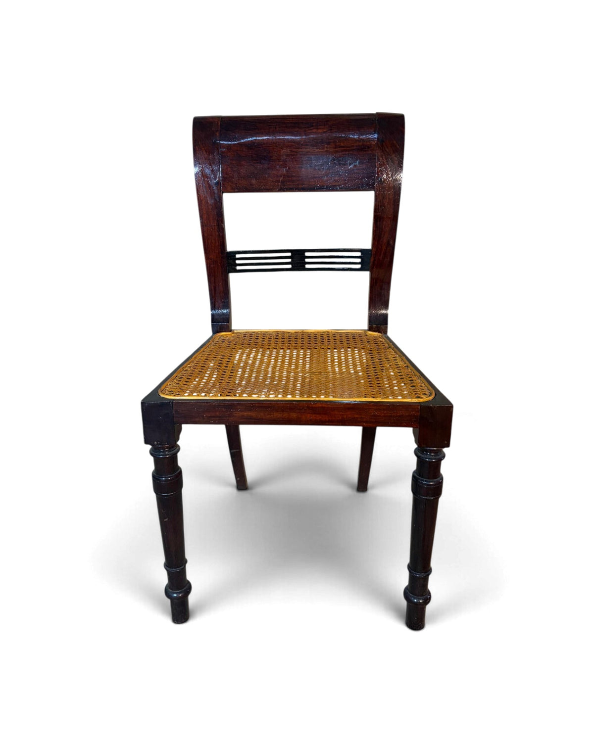 Rattan Dining Chair (Dark Lacquer)