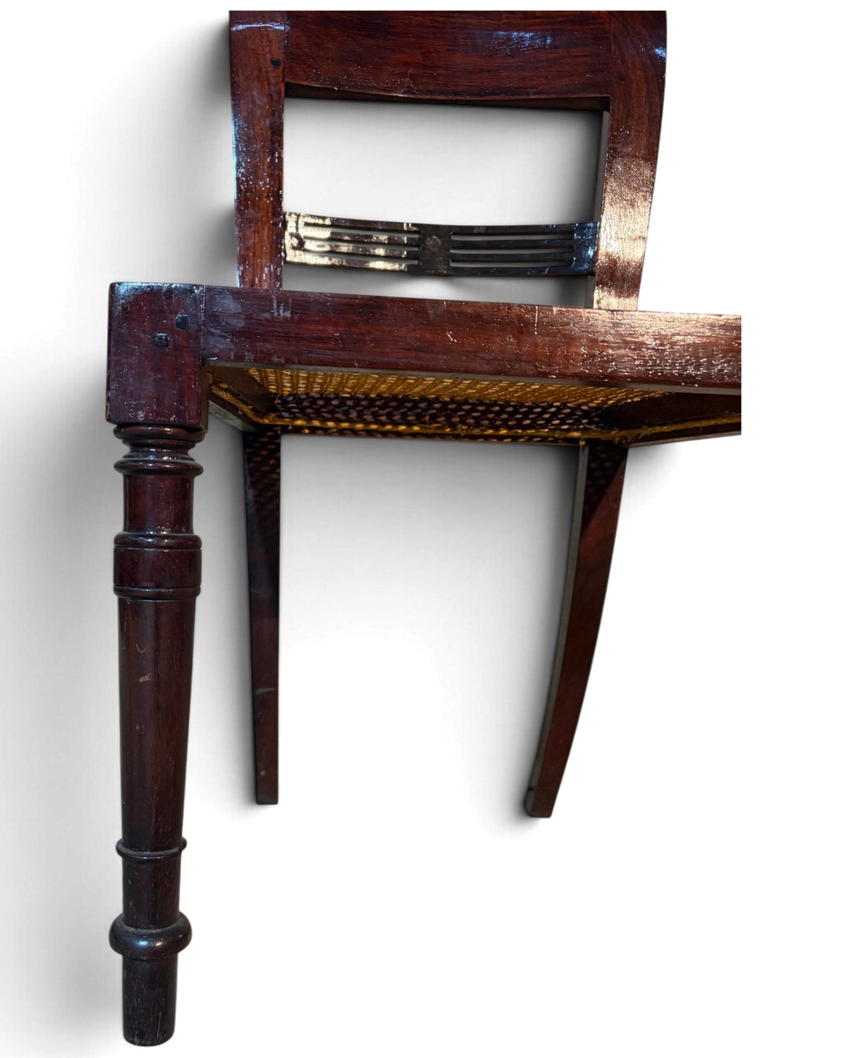 Rattan Dining Chair (Dark Lacquer)