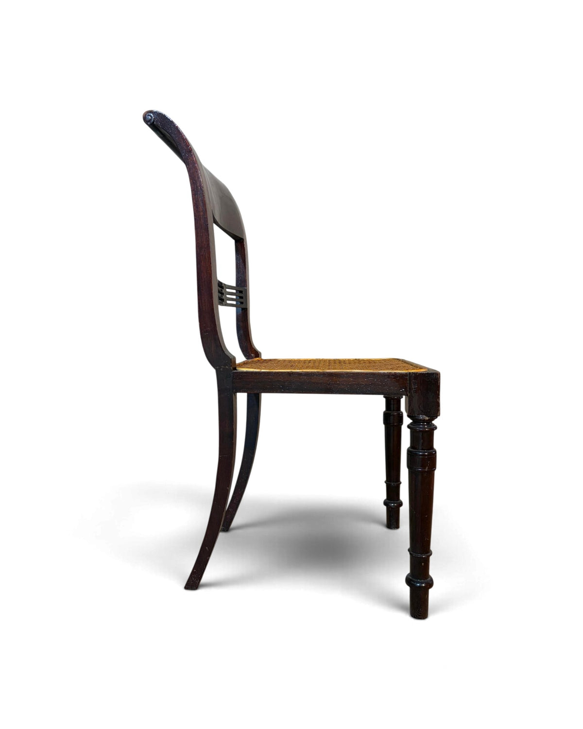 Rattan Dining Chair (Dark Lacquer)