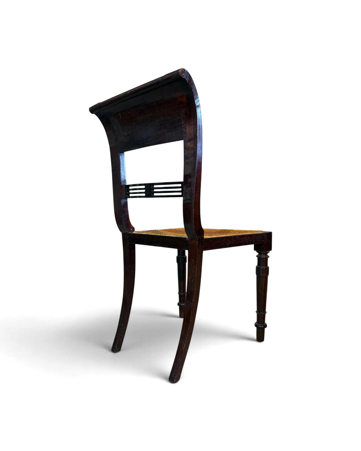 Rattan Dining Chair (Dark Lacquer)