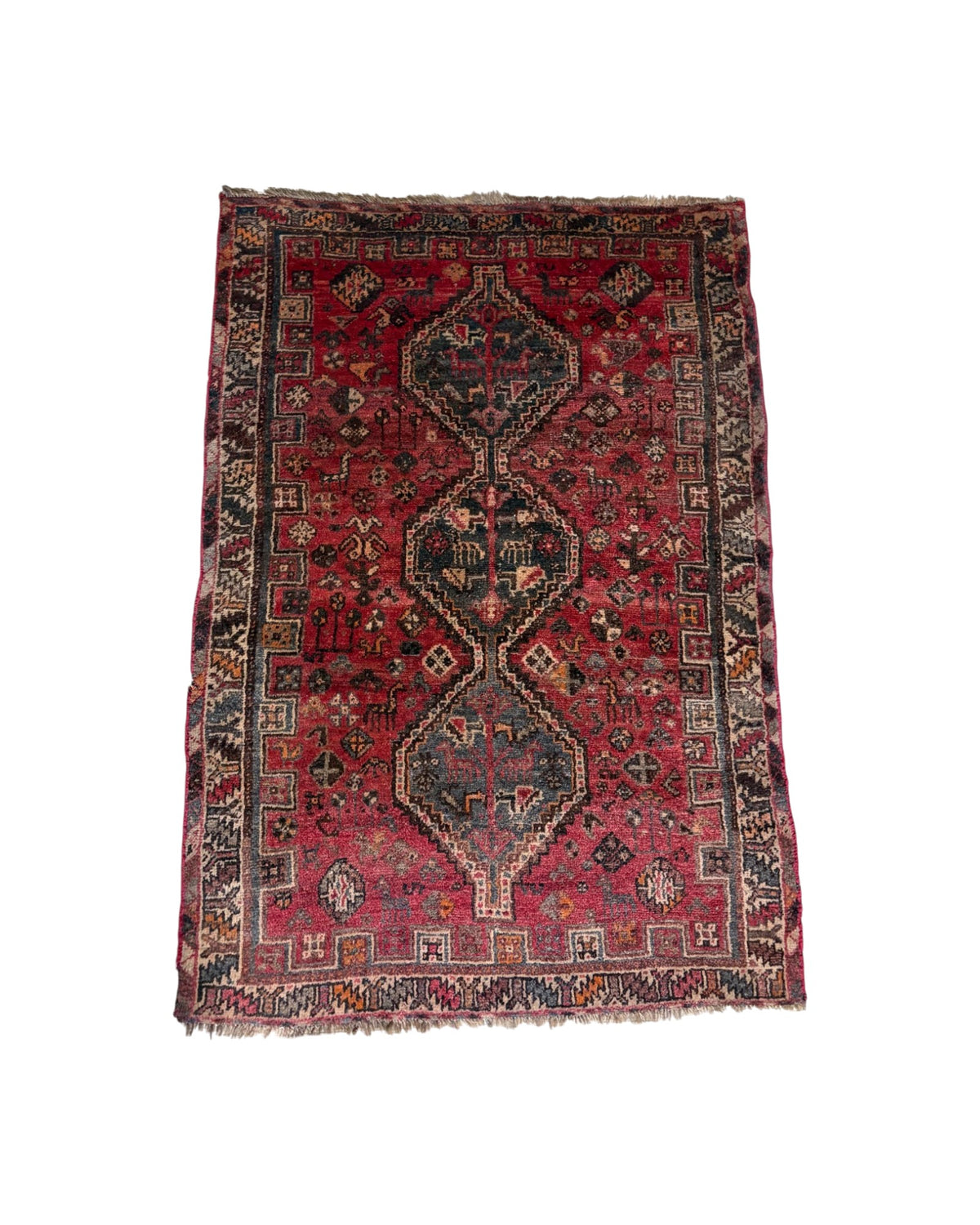 Red Tribal Pattern Rug (Medium)