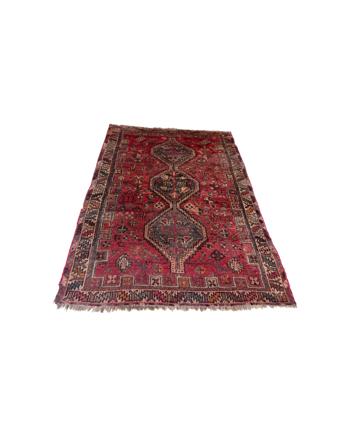 Red Tribal Pattern Rug (Medium)