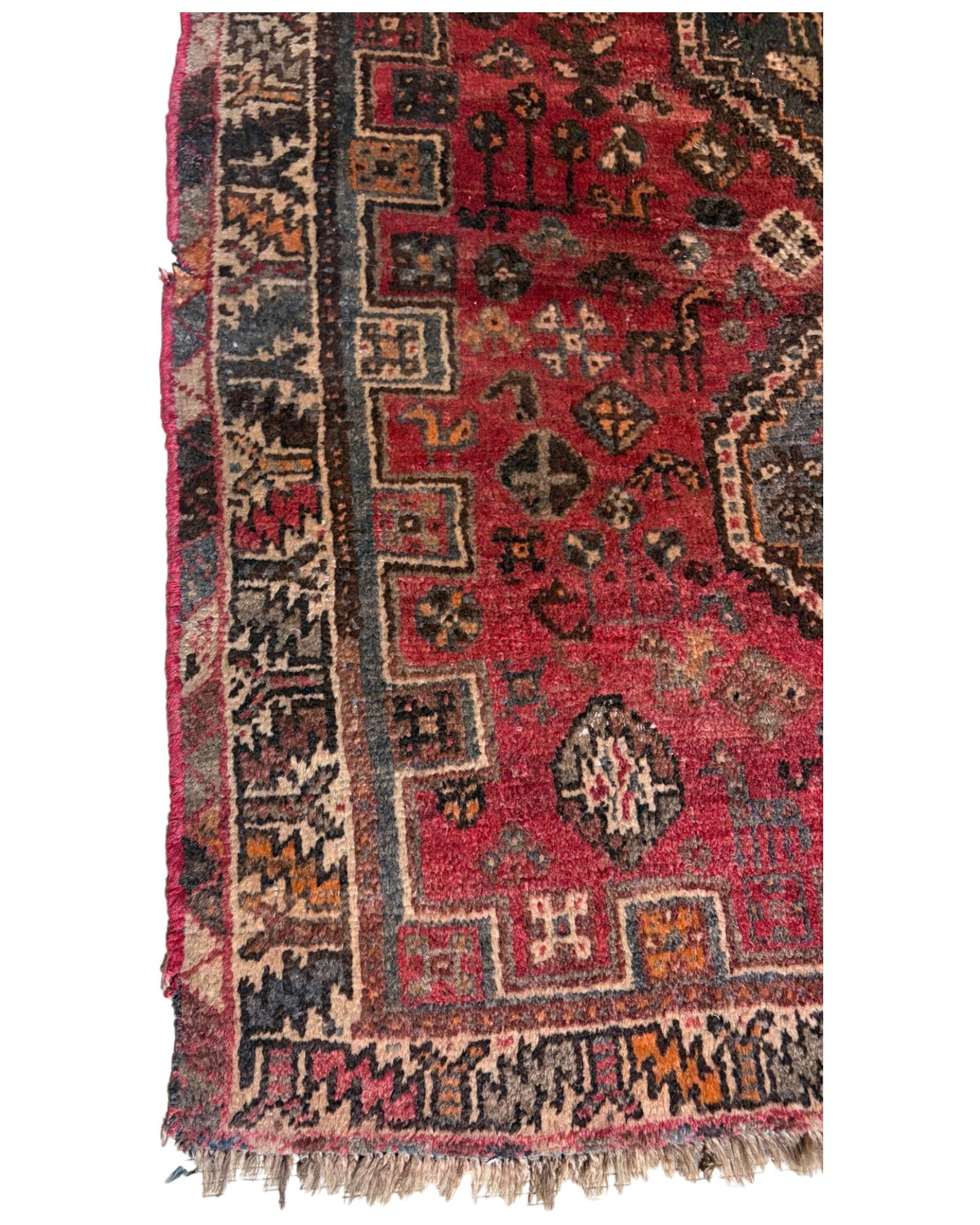 Red Tribal Pattern Rug (Medium)