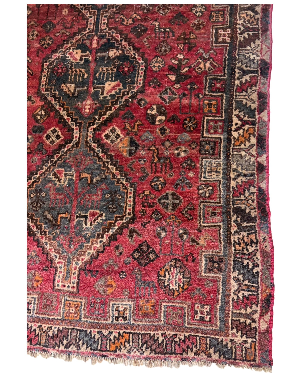 Red Tribal Pattern Rug (Medium)