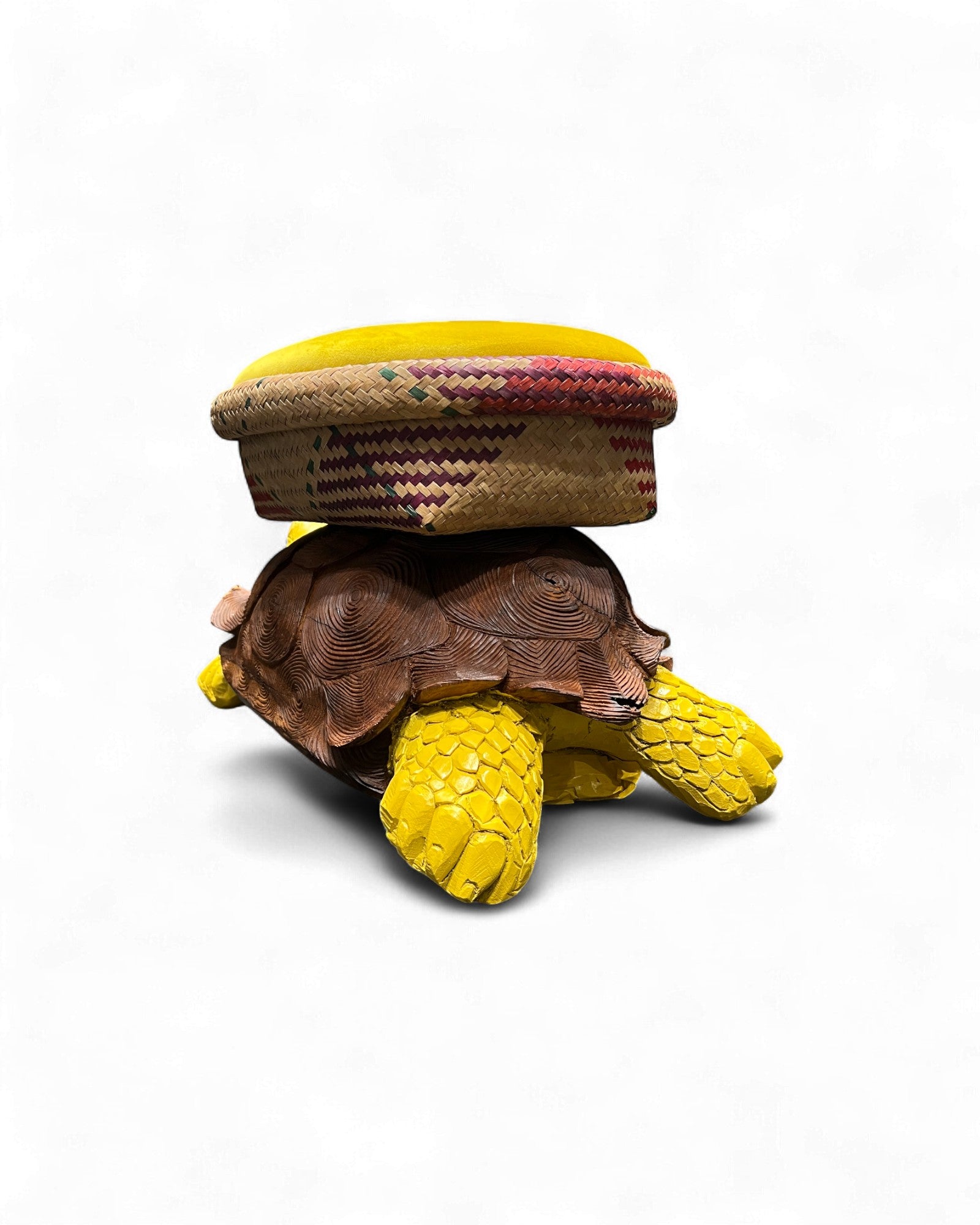 MASAYA - Turte Tote Basket Yellow