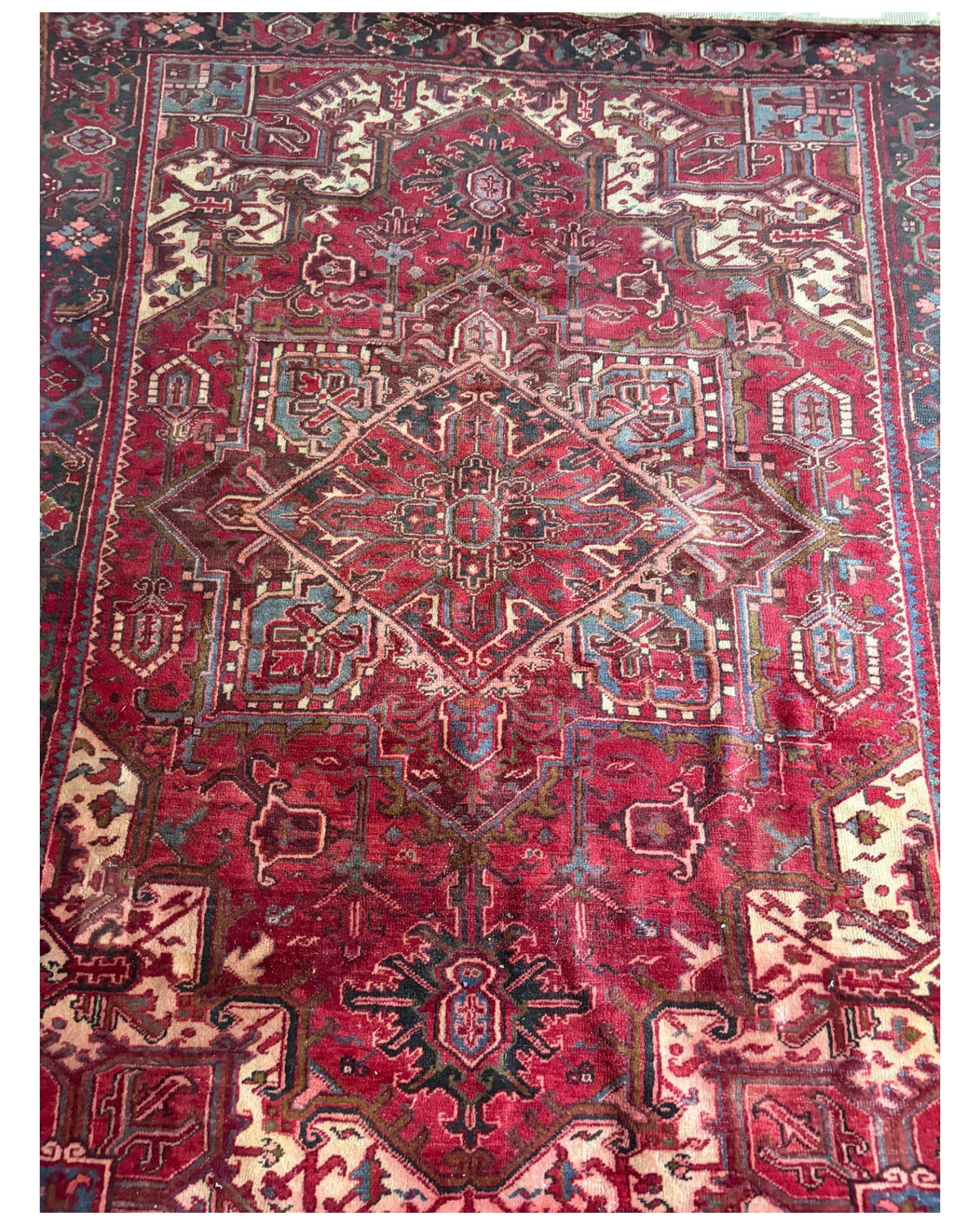 Red Mandala Patterned Rug (XL)