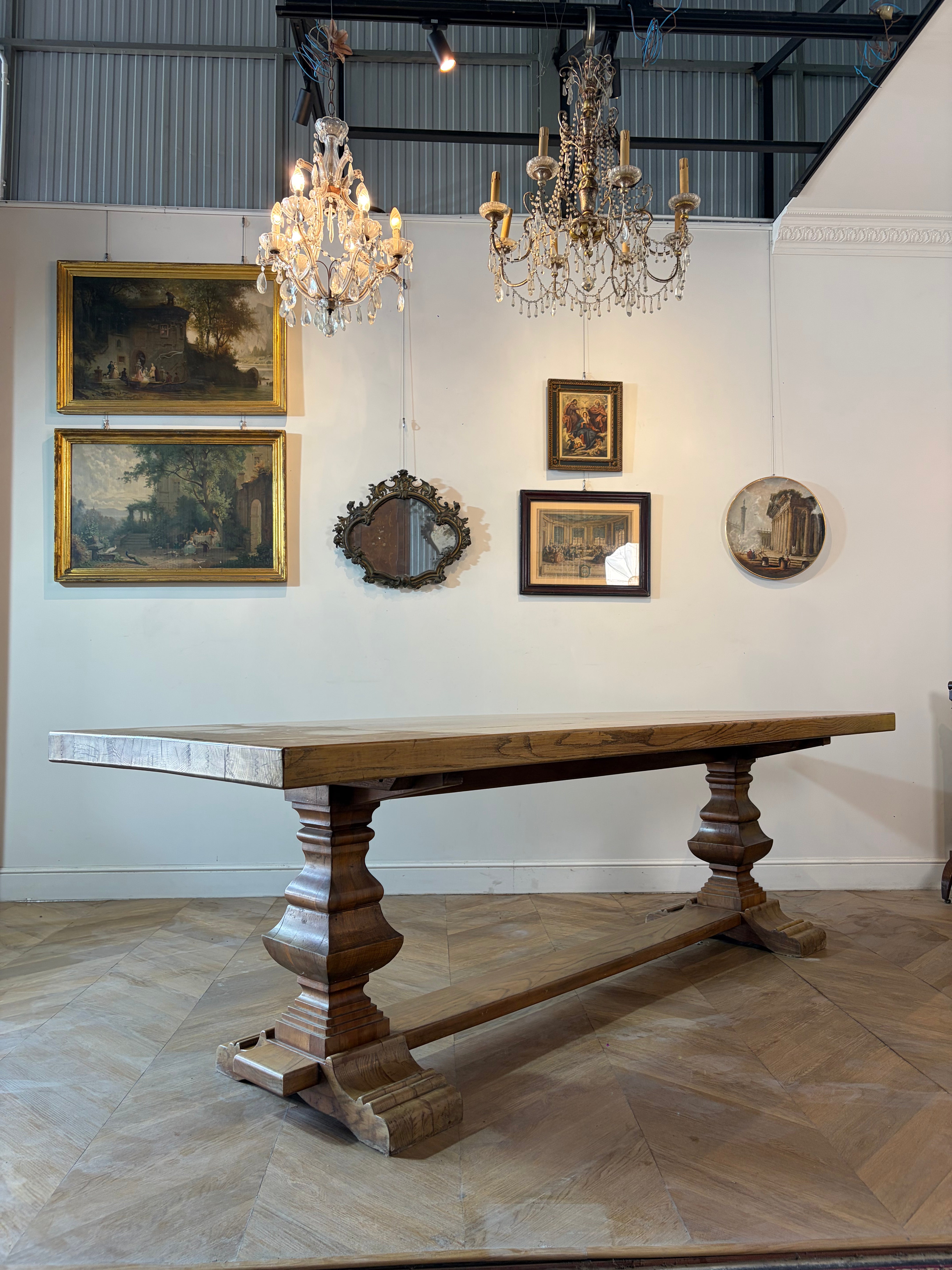 Long Oak Villa Cornaro Dining Table