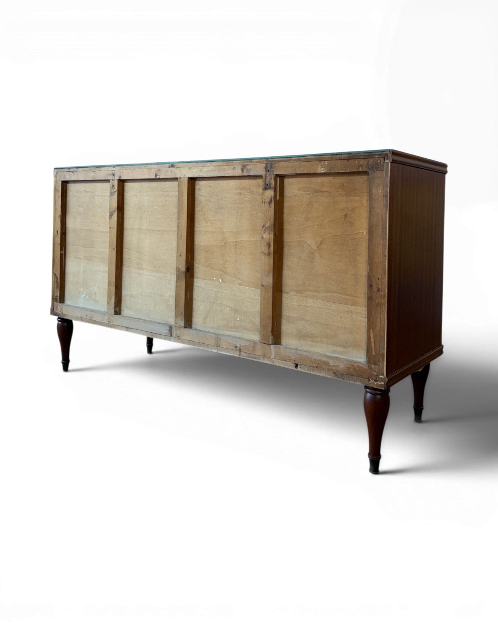 Poplar Mid Century Mahogany Veneer Chest of Drawers in the Style of Paolo Buffa - Surround Living - 15