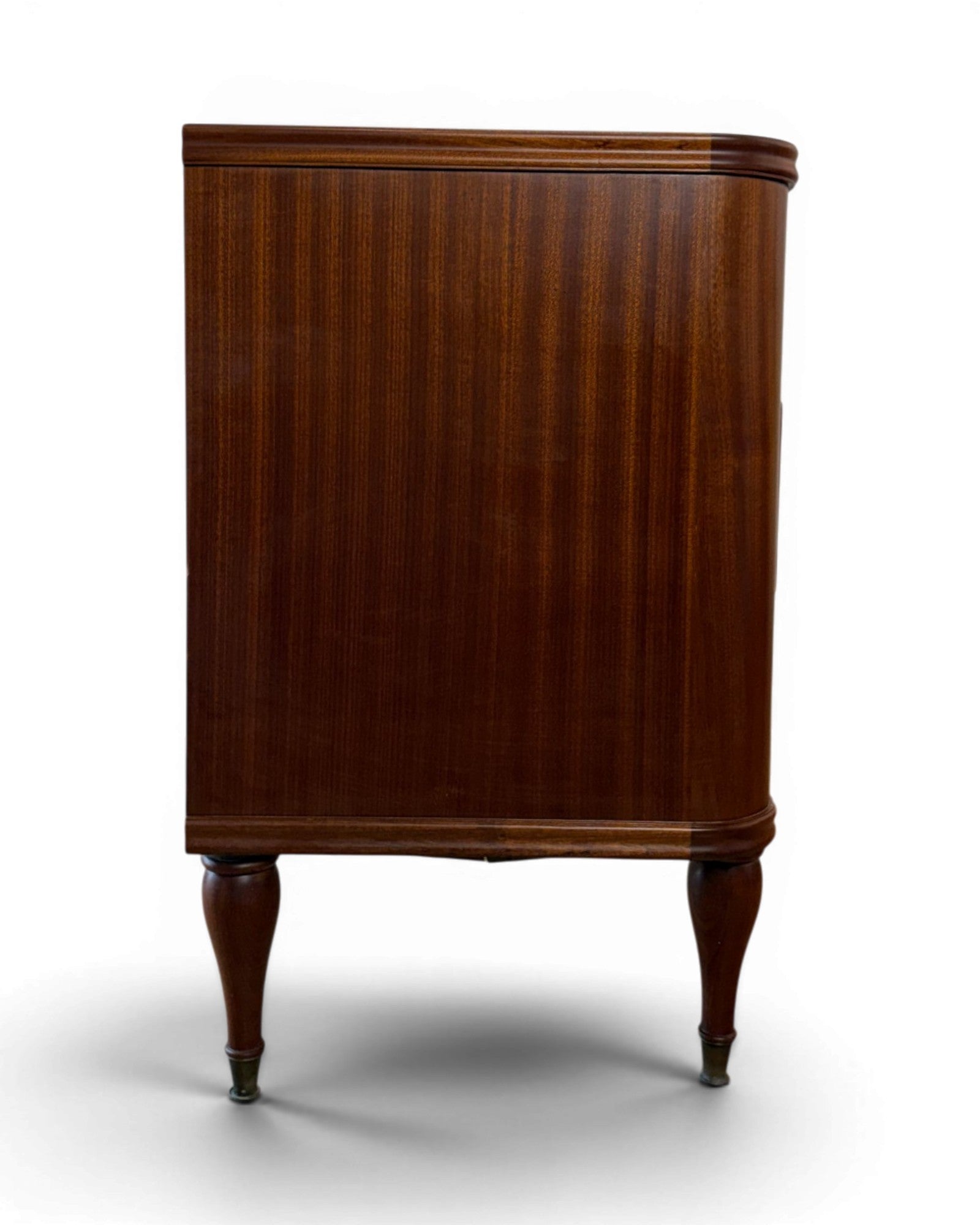 Poplar Mid Century Mahogany Veneer Chest of Drawers in the Style of Paolo Buffa - Surround Living - 16