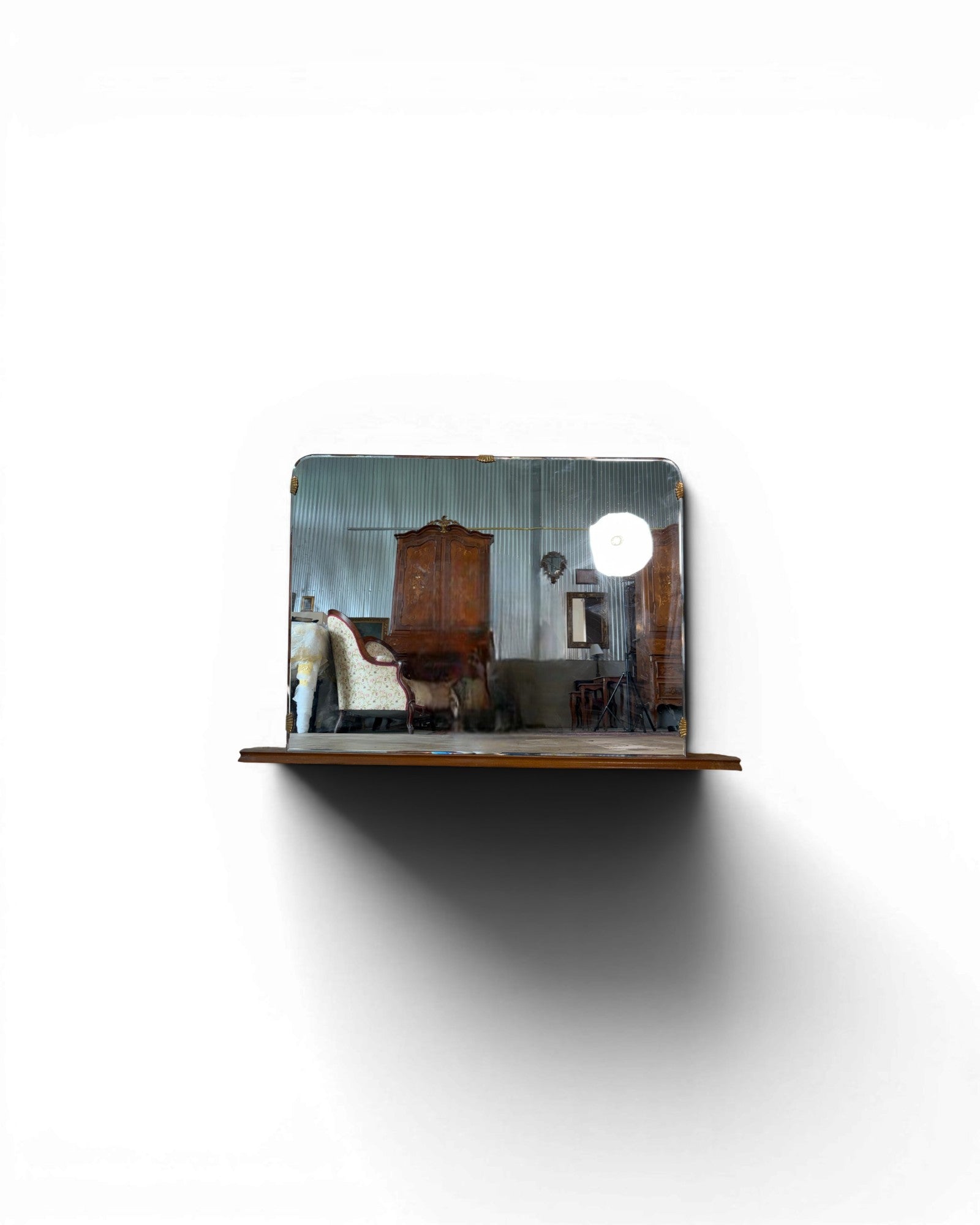 Mid Century Mountable Mirror in the Style of Paolo Buffa