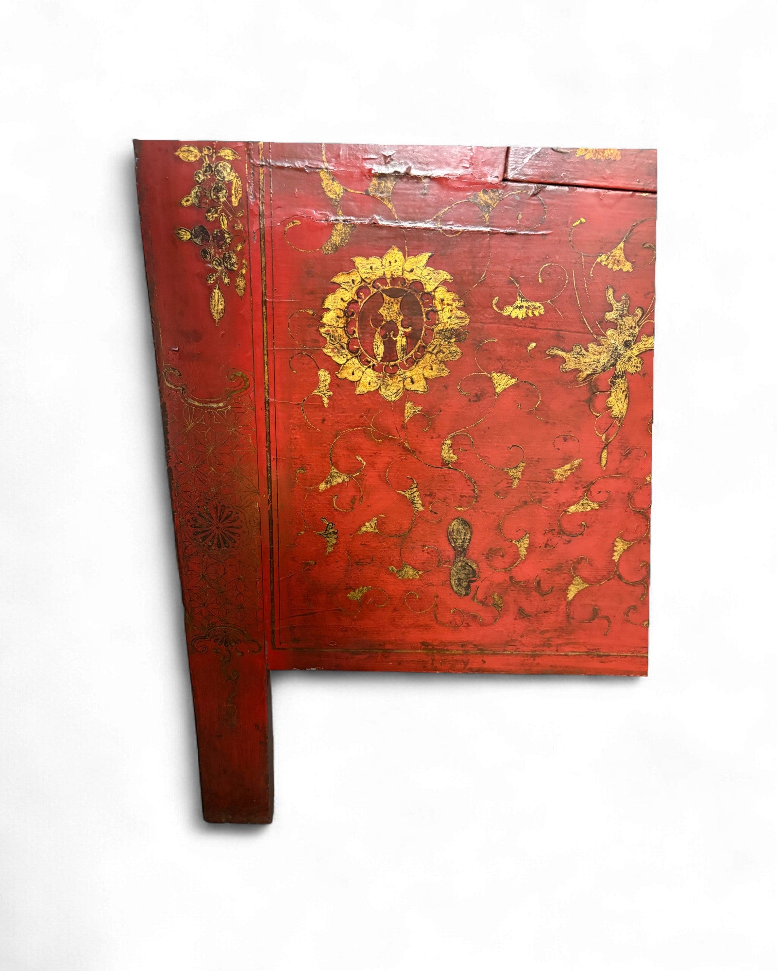 Chinese Red Lacquer Cabinet with Gilt Floral Motifs - Surround Living - 9