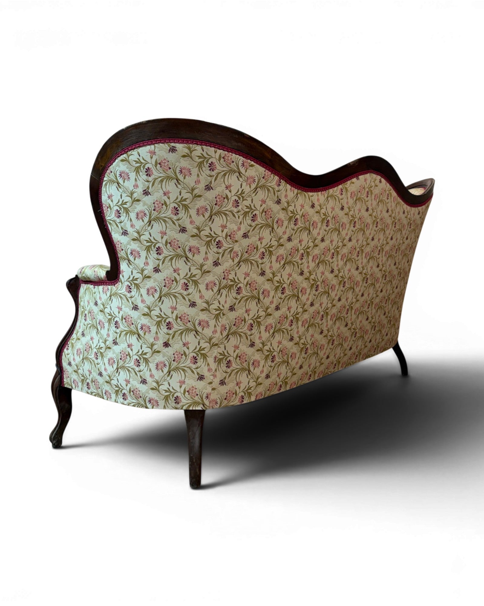 Louis Philippe Style Walnut Floral Cushion Couch (2 of 2) - Surround Living - 13