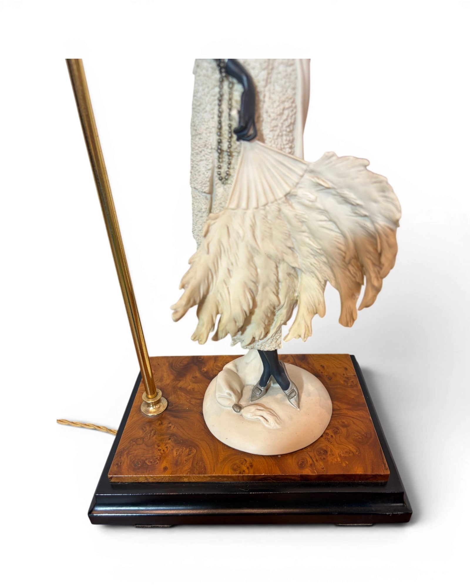 Giuseppe Armani 1980s Lady in Resin Burlwood Table Lamp - Surround Living - 21