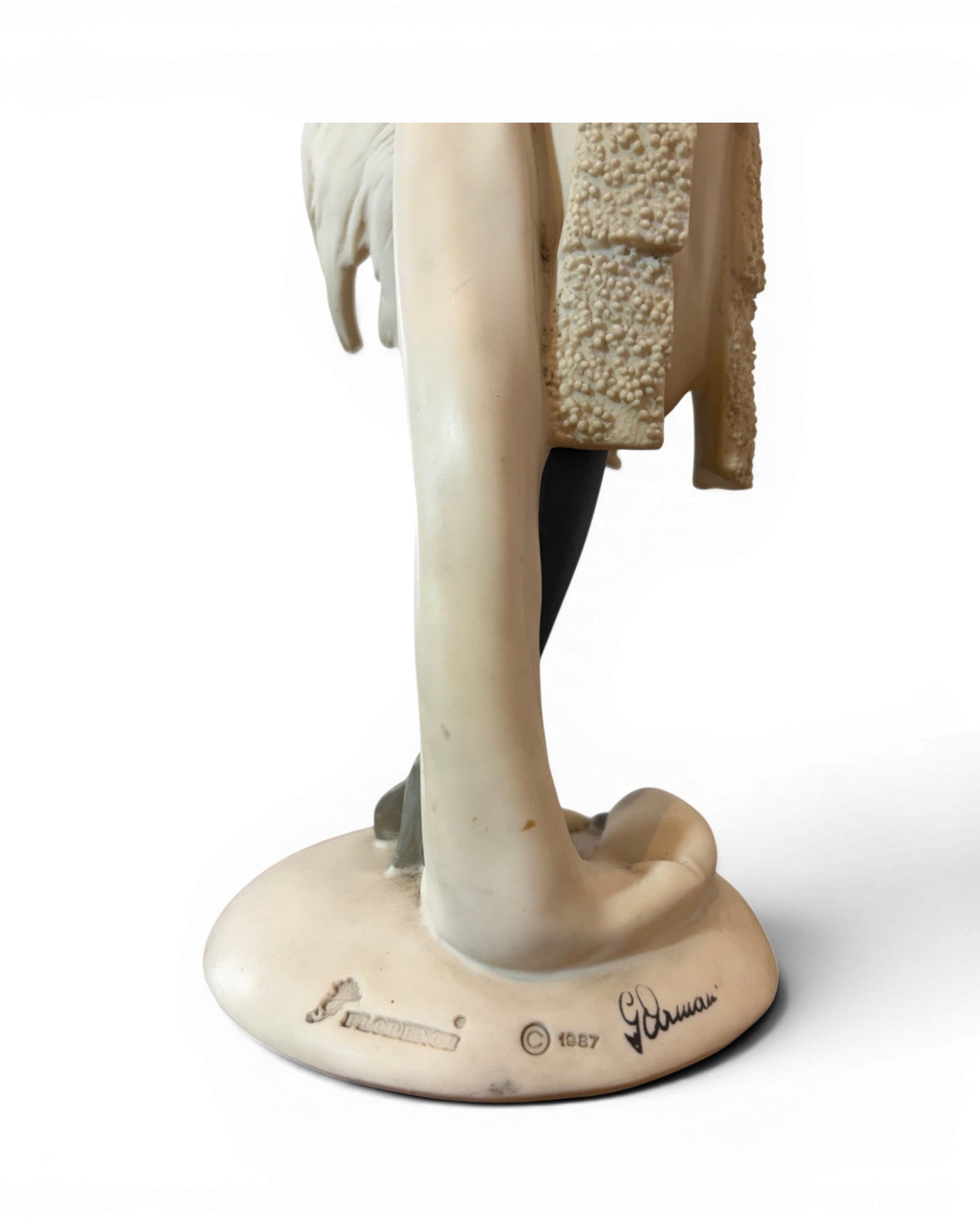 Giuseppe Armani 1980s Lady in Resin Burlwood Table Lamp - Surround Living - 10
