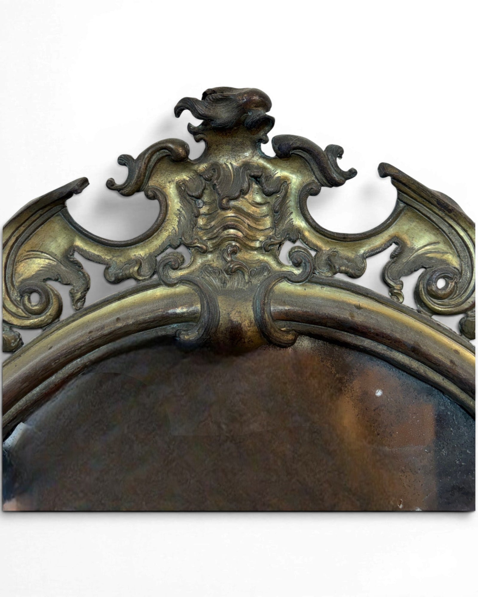 Genova Louis XV Period Shaped Mirror +250 Years Old