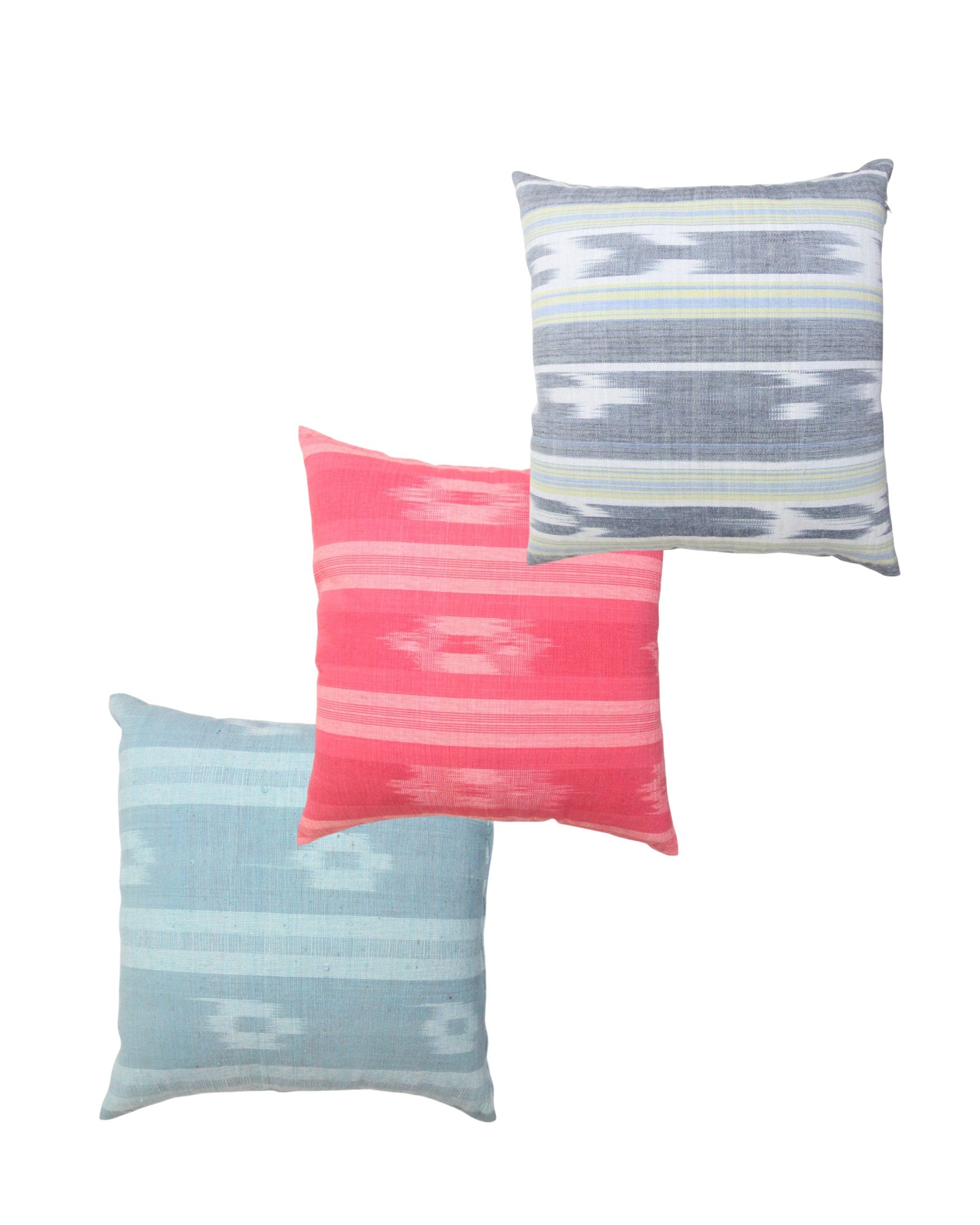 Warp Handwoven Mudmee Cotton Fabrics - Set of 3