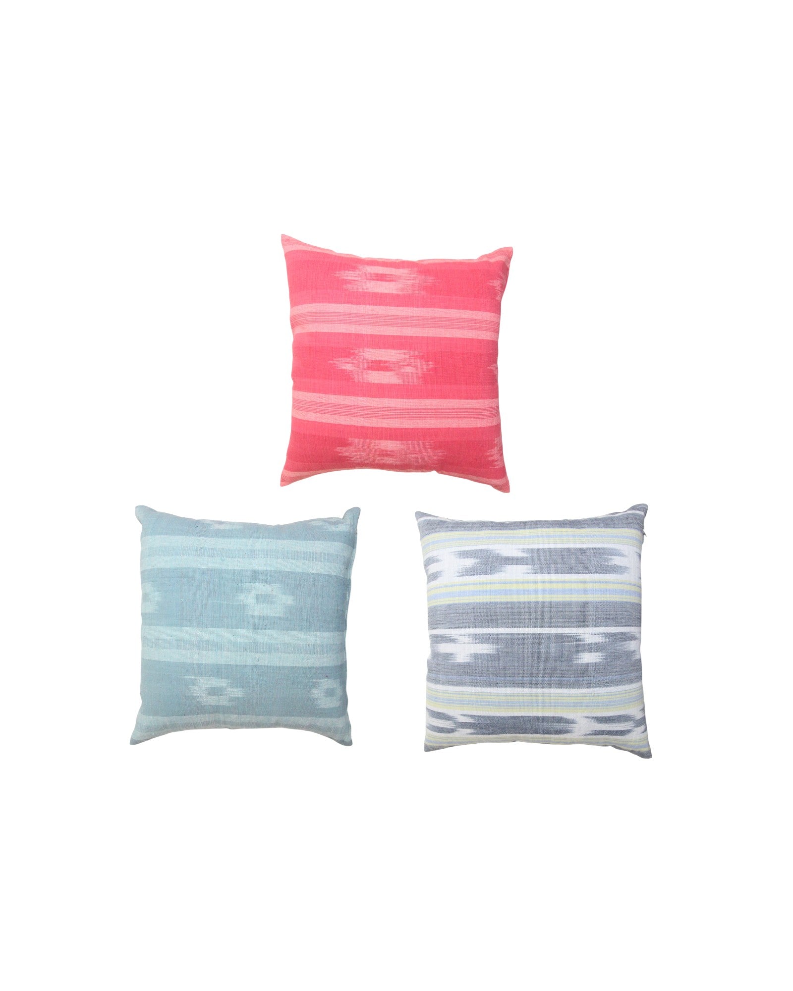 Warp Handwoven Mudmee Cotton Fabrics - Set of 3