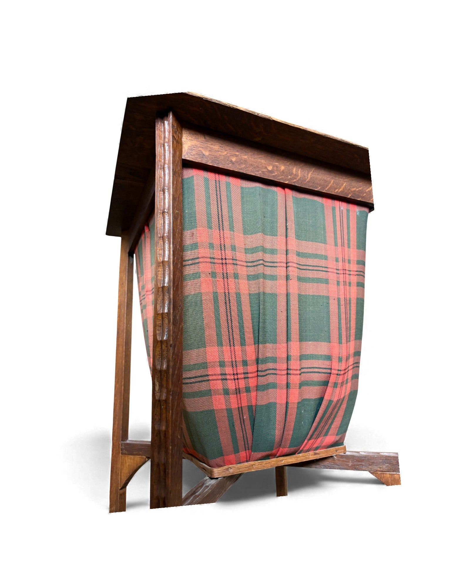 Scottish Side Table, Folding wooden sewing storage stand - Surround Living - 9