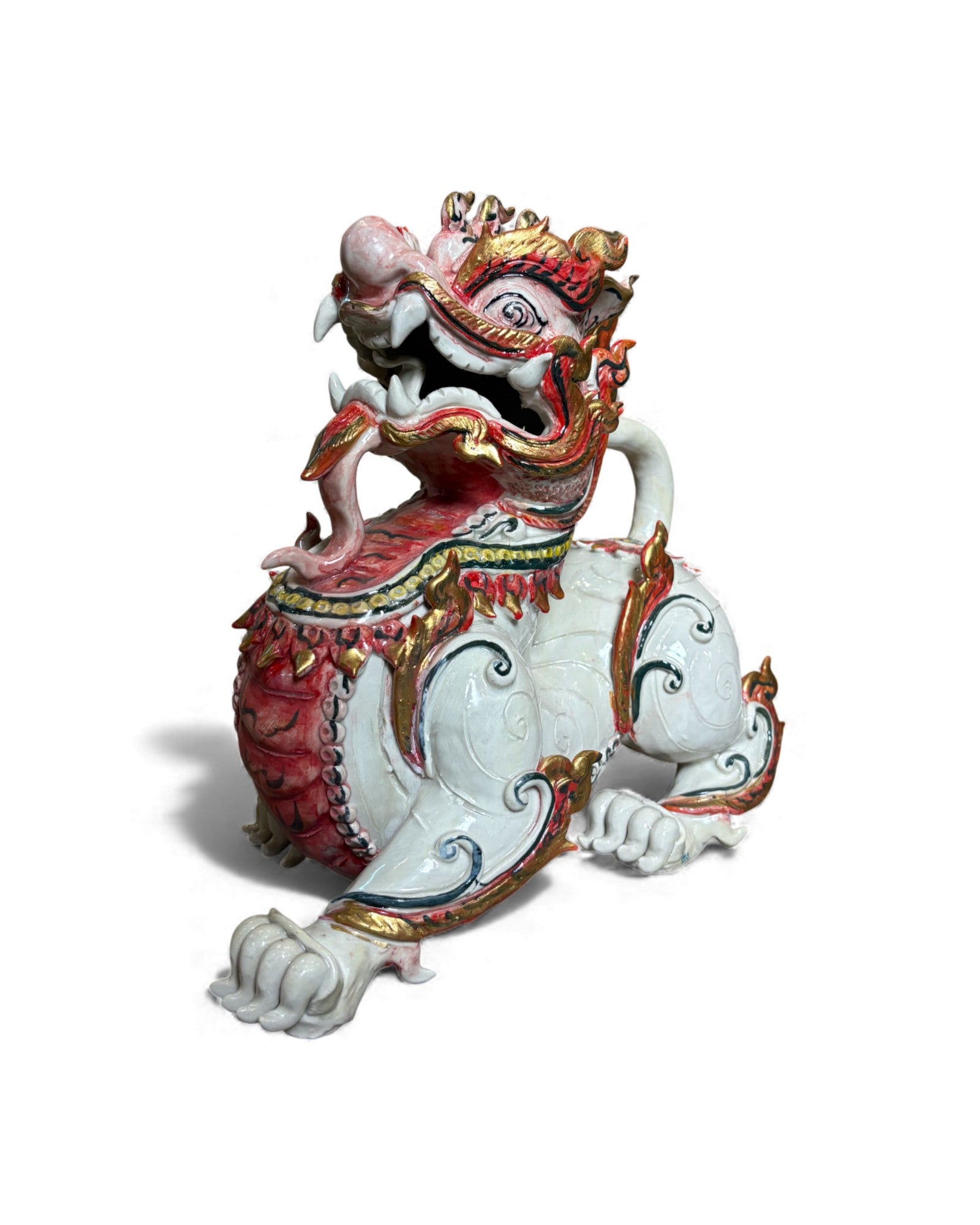 Thai Mythical Guardian Figure (Singha / Norasing Style) - Surround Living - 4