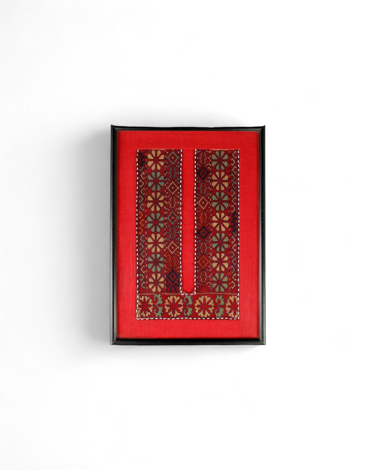 Framed Turkmen Shirt Front Textile