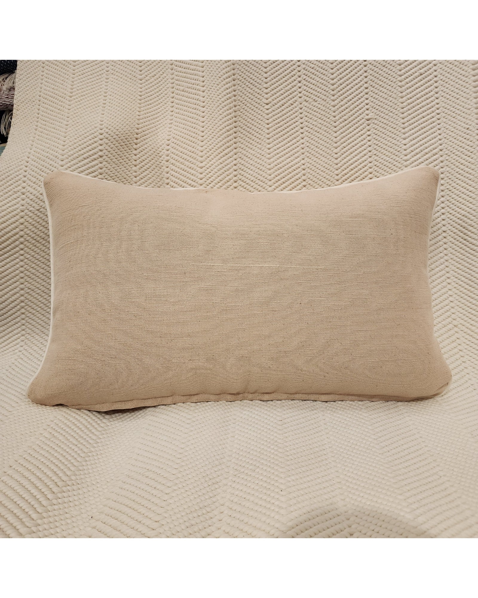 Handwoven Khit Lumbar Cushion - Yellow & Orange